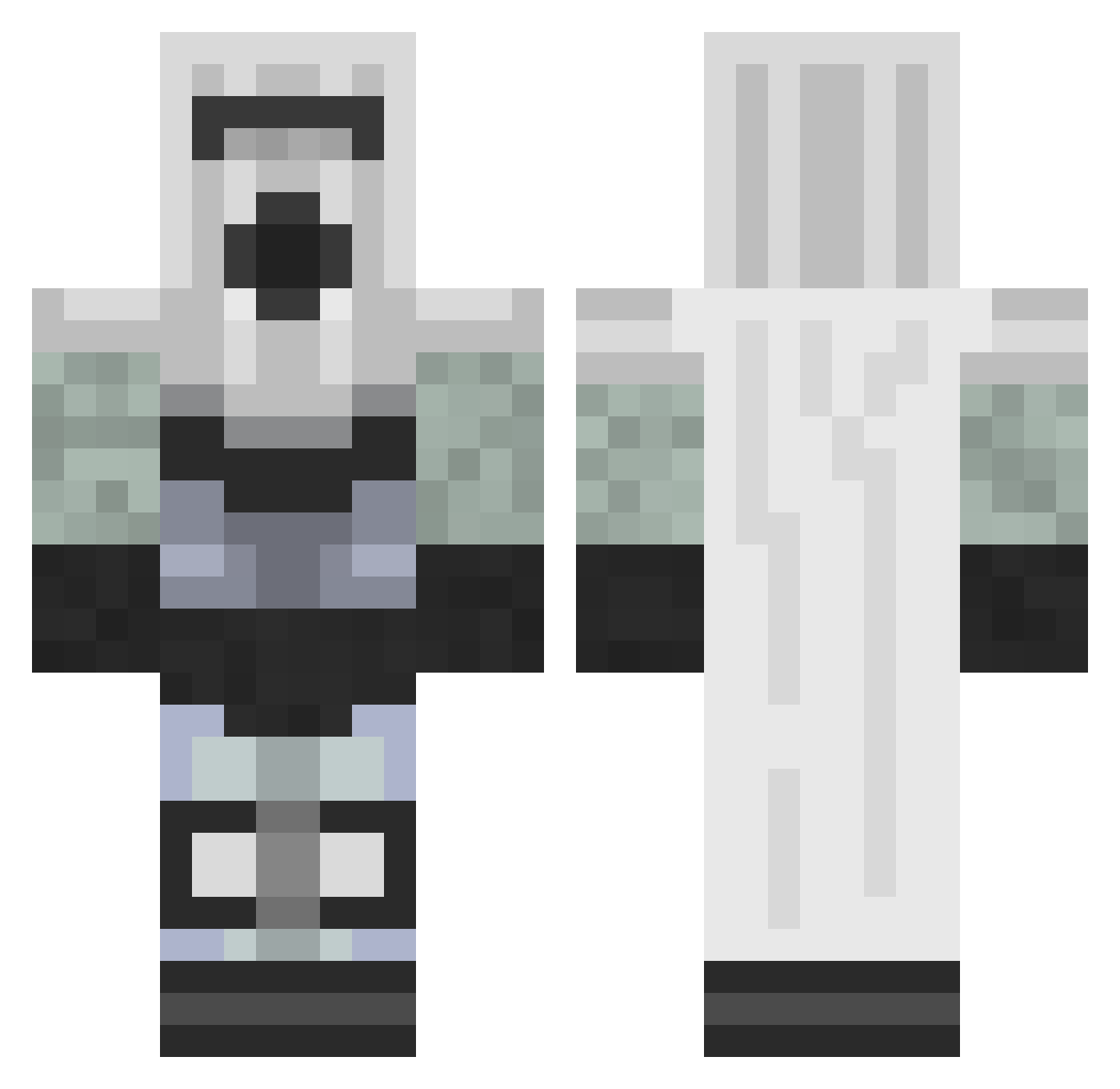 DukeTrashcan Minecraft skin, front and back view