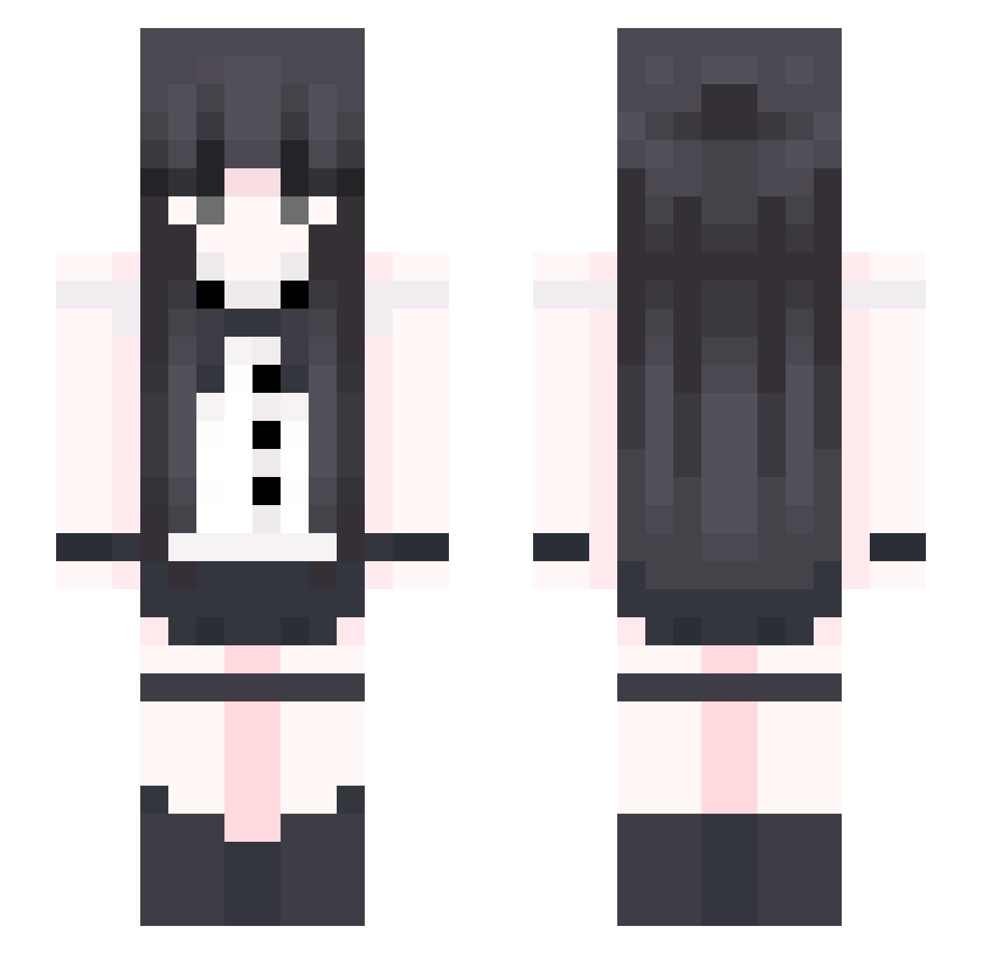 _kaimeii Minecraft skin, front and back view