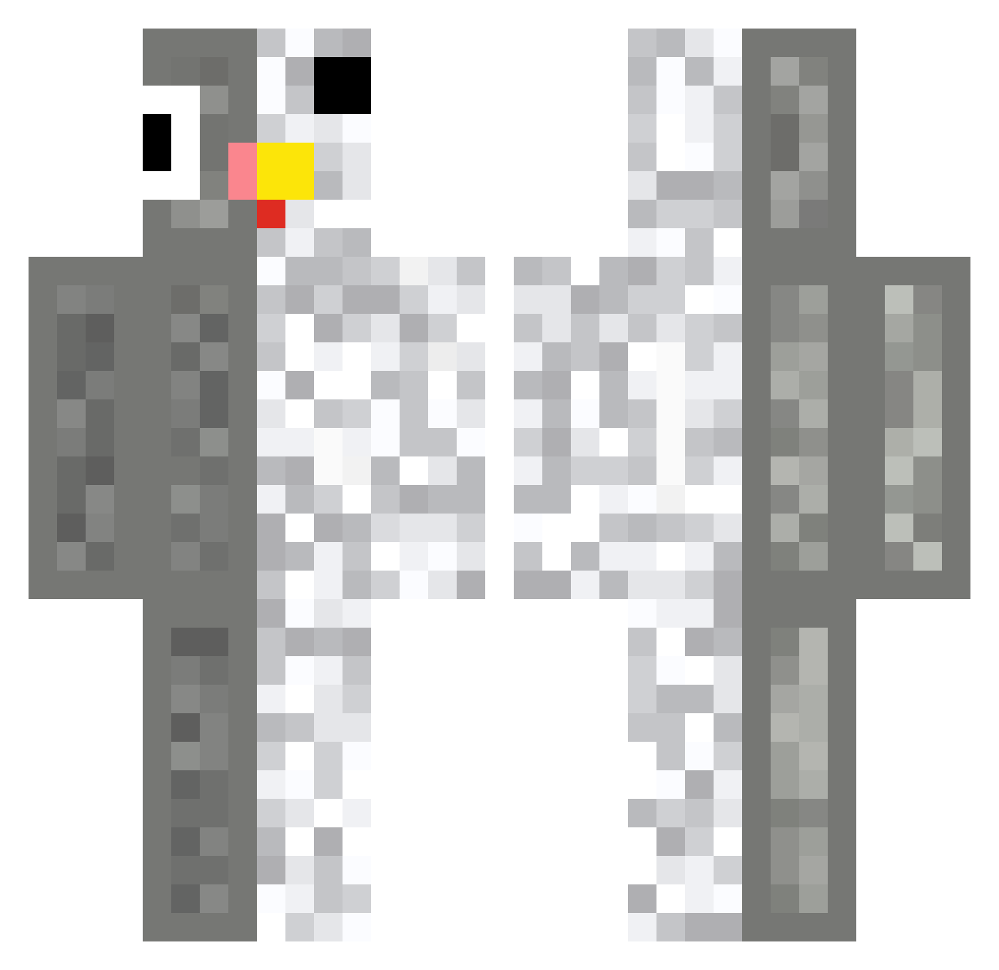 On_Edge8447 Minecraft skin, front and back view