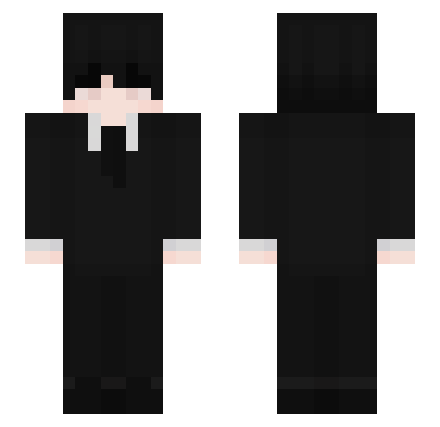 k3zx Minecraft skin, front and back view