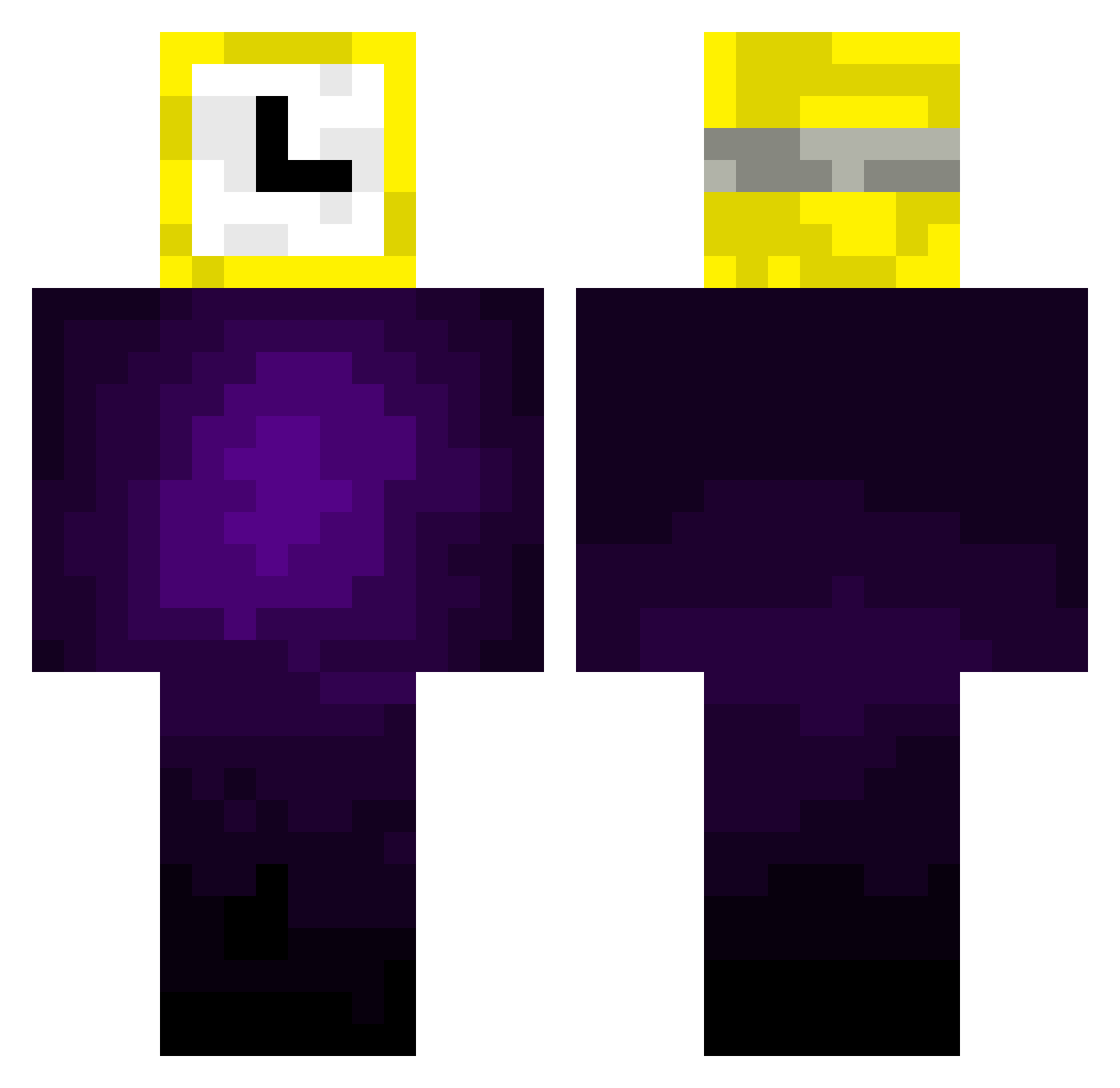 LaRueLaVraiDu94 Minecraft skin, front and back view