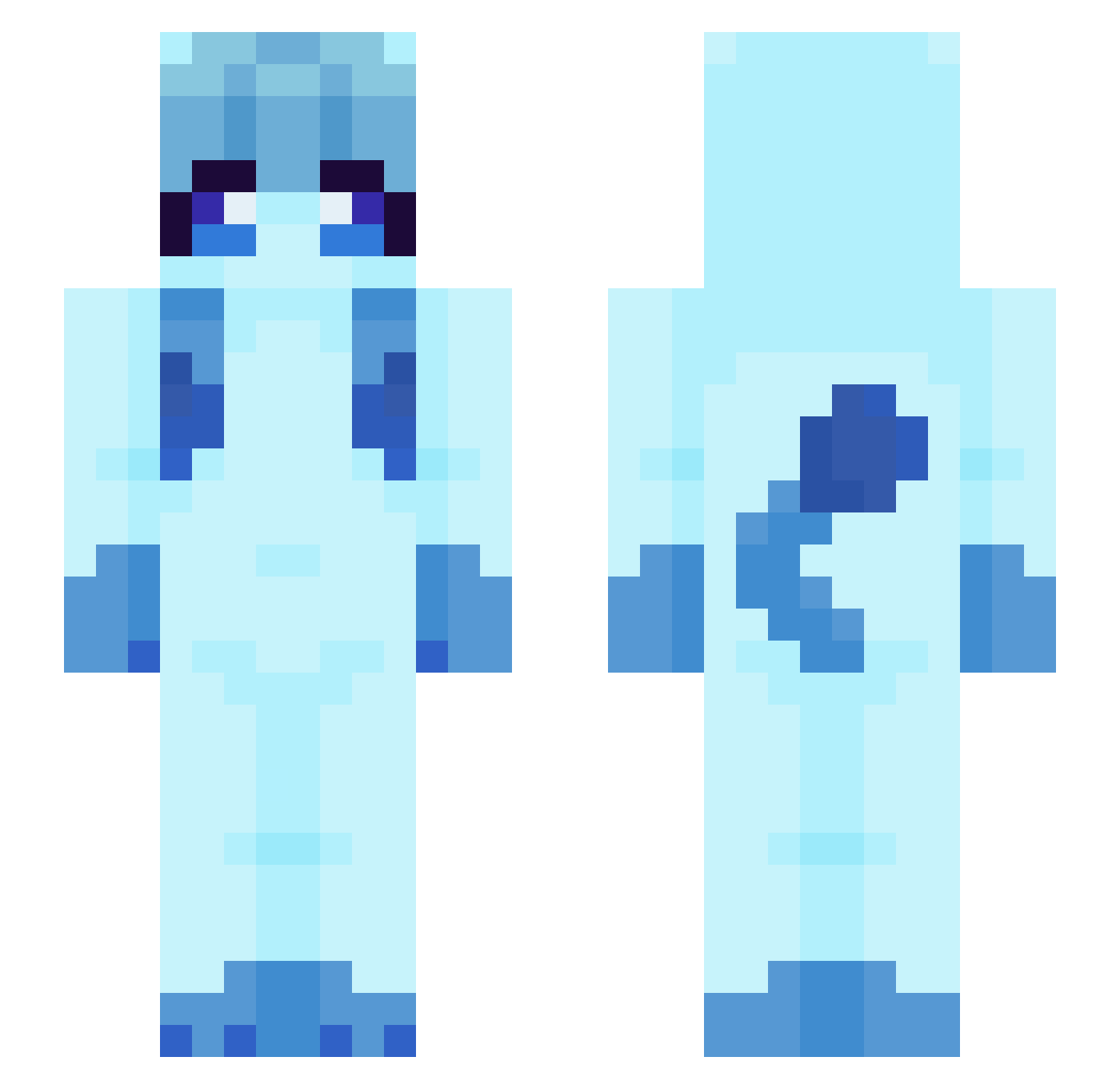 EpicGavinator16 Minecraft skin, front and back view
