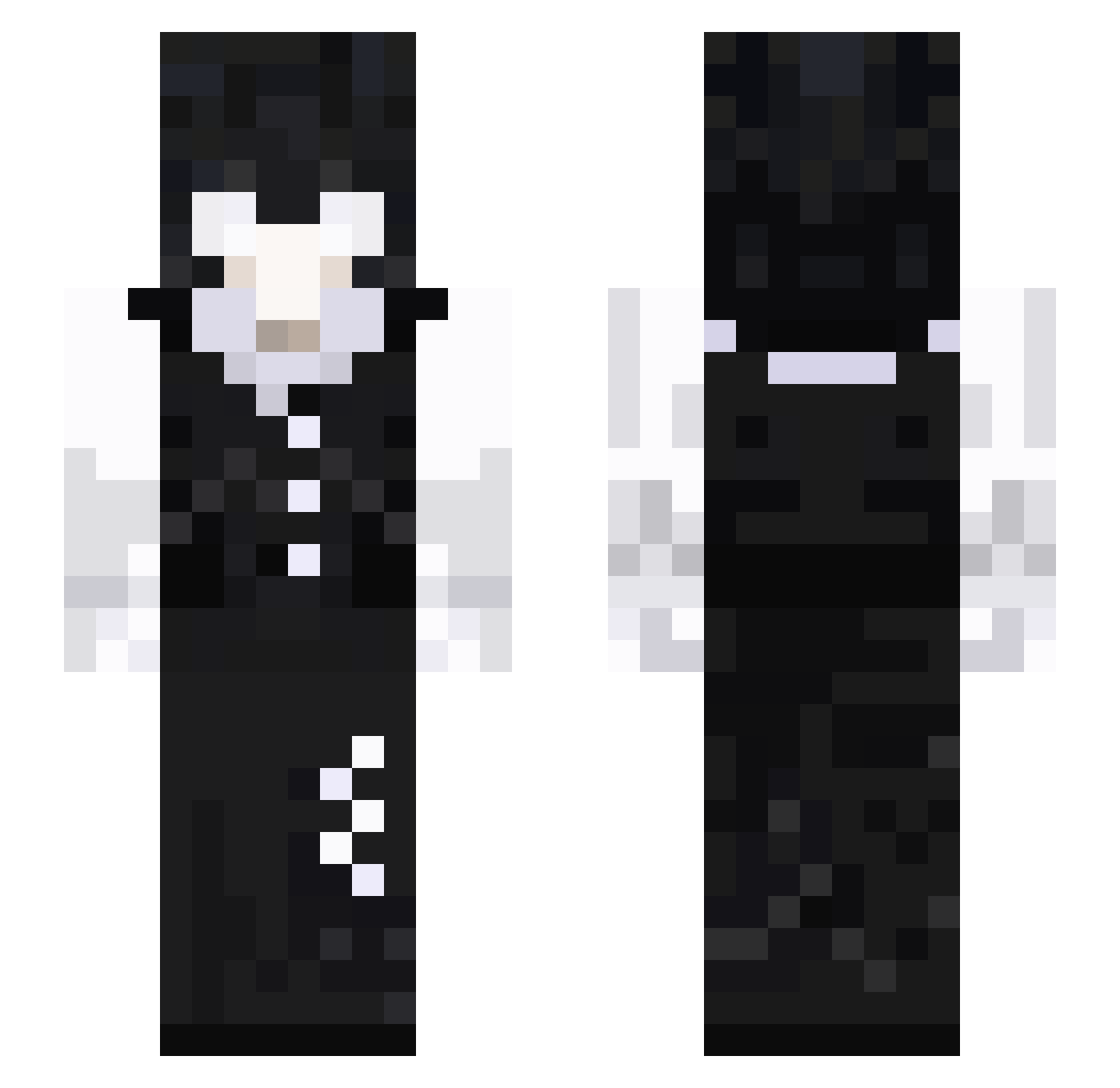 innerworld Minecraft skin, front and back view