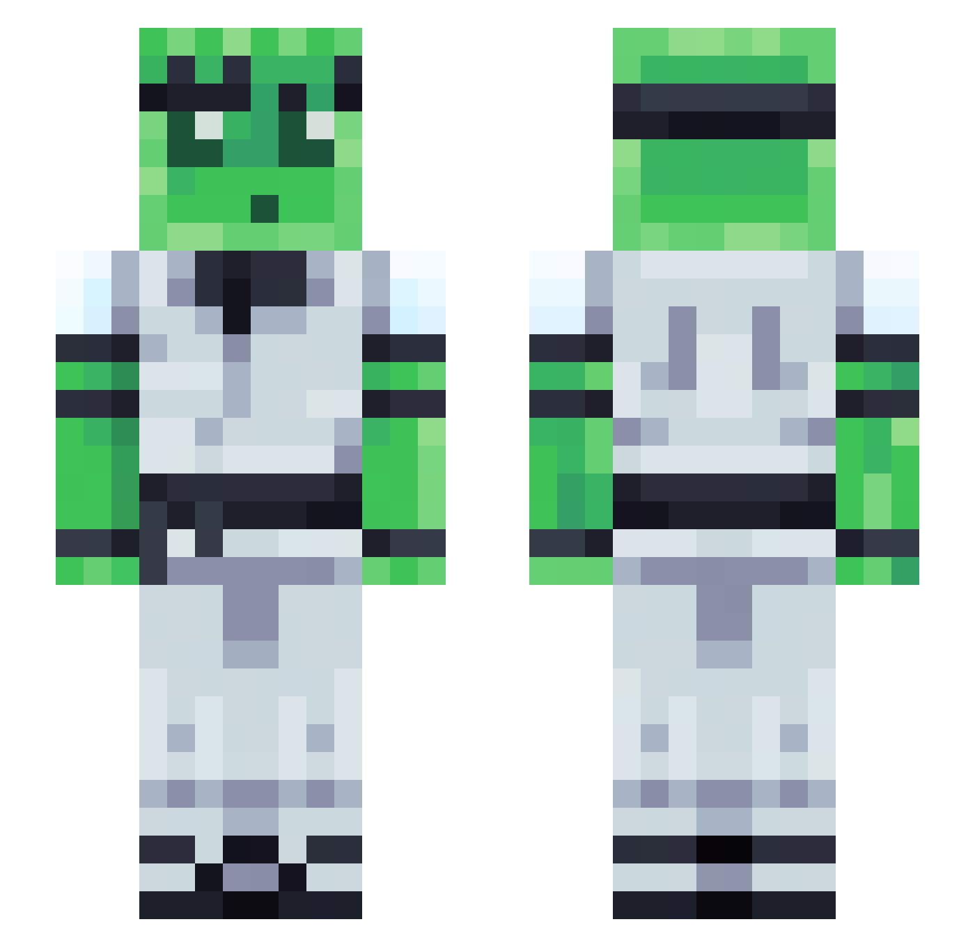 sp4ints Minecraft skin, front and back view