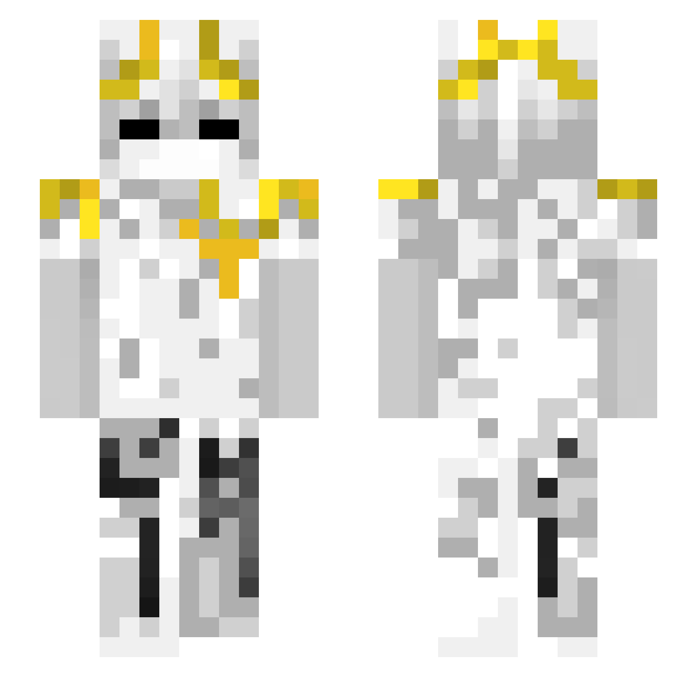 ModernPond11 Minecraft skin, front and back view