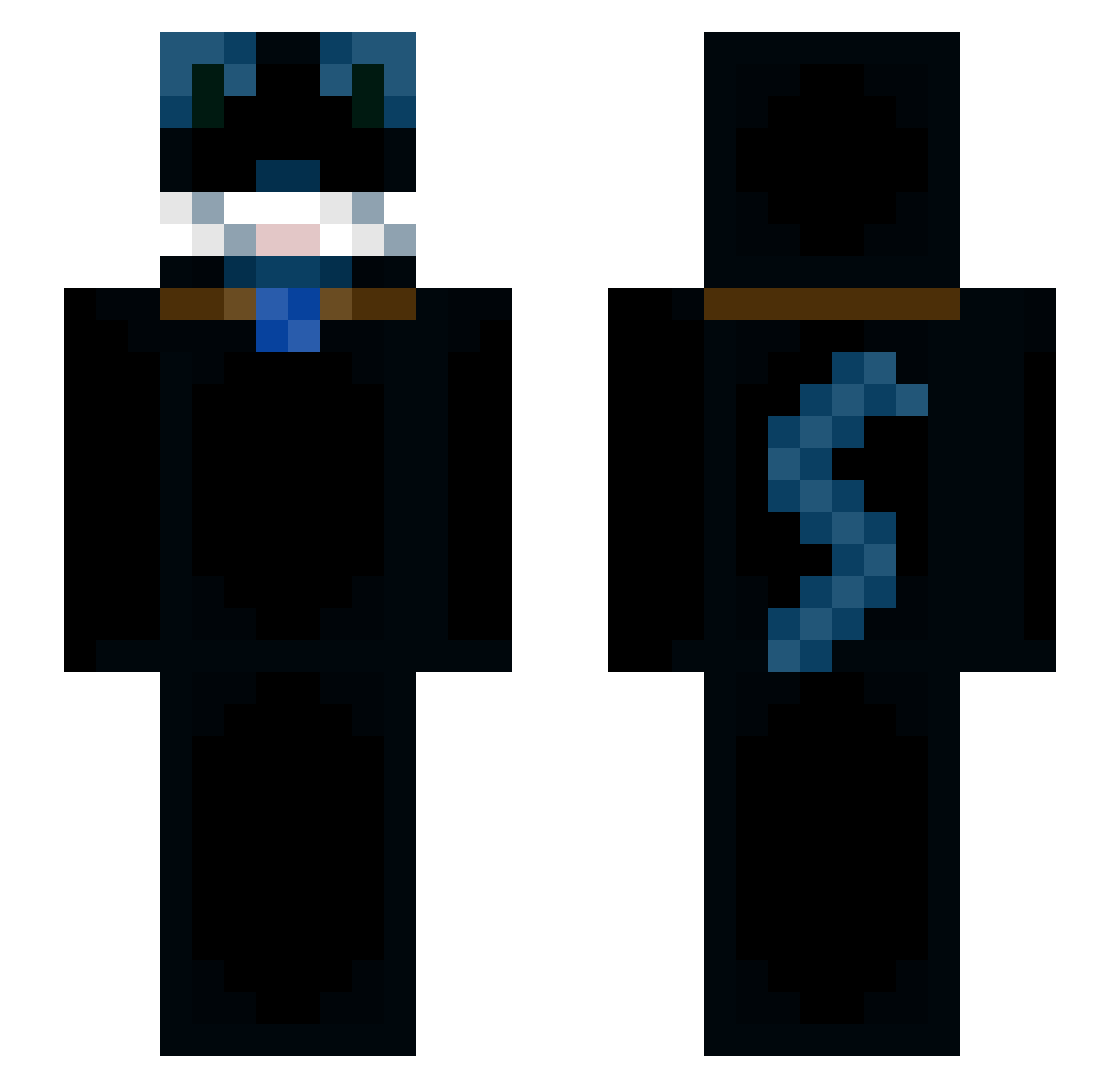 roparperi Minecraft skin, front and back view