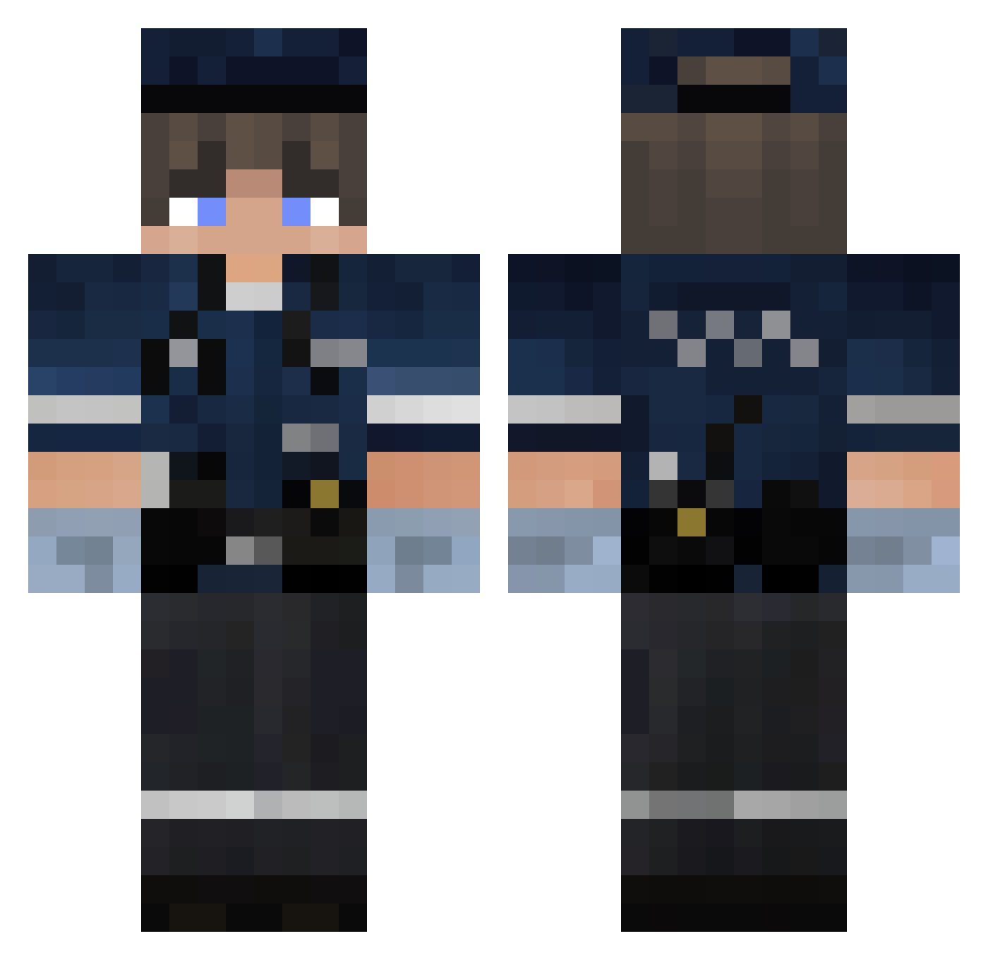 Tha_Durp_Orca Minecraft skin, front and back view