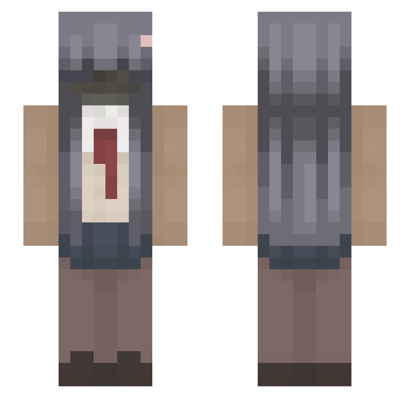 _lyt Minecraft skin, front and back view