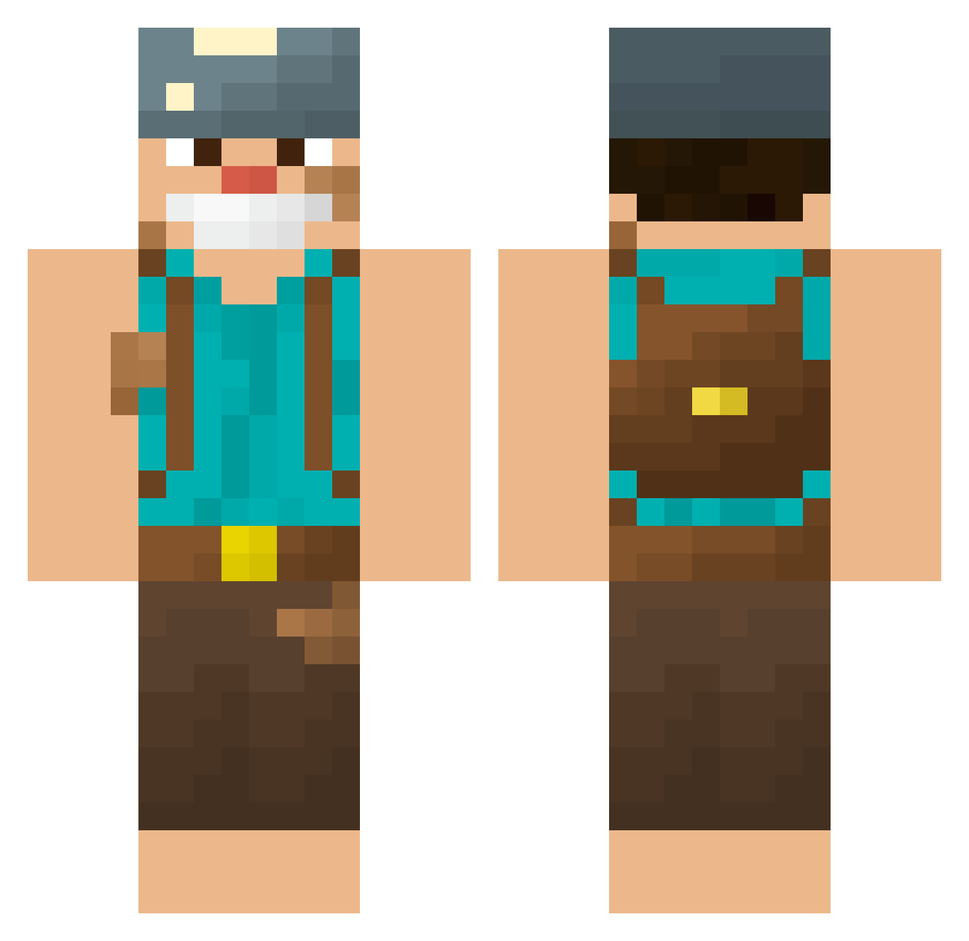SBDevelopment Minecraft skin, front and back view