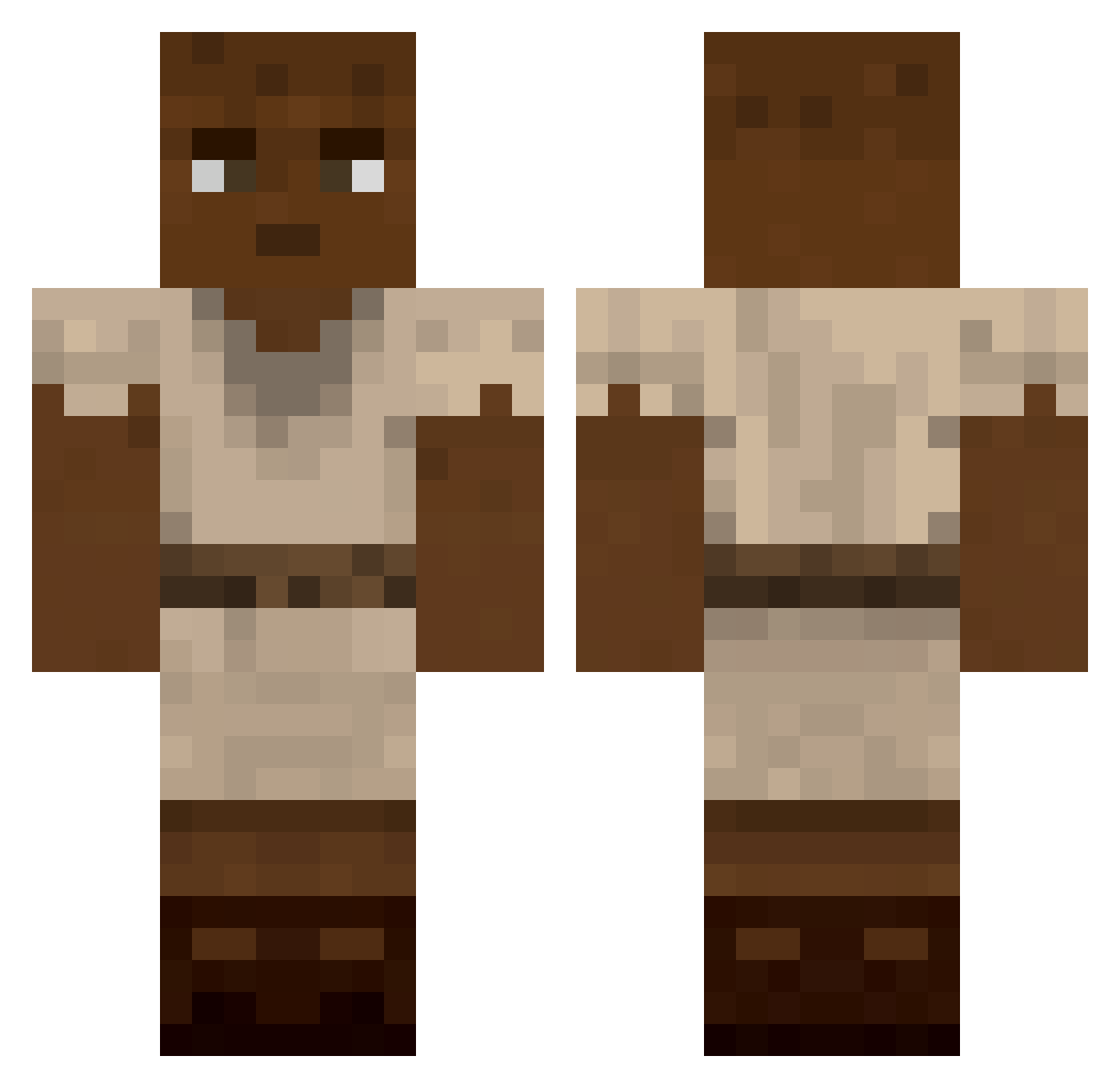 CatHit_Xdpb5YTe6 Minecraft skin, front and back view