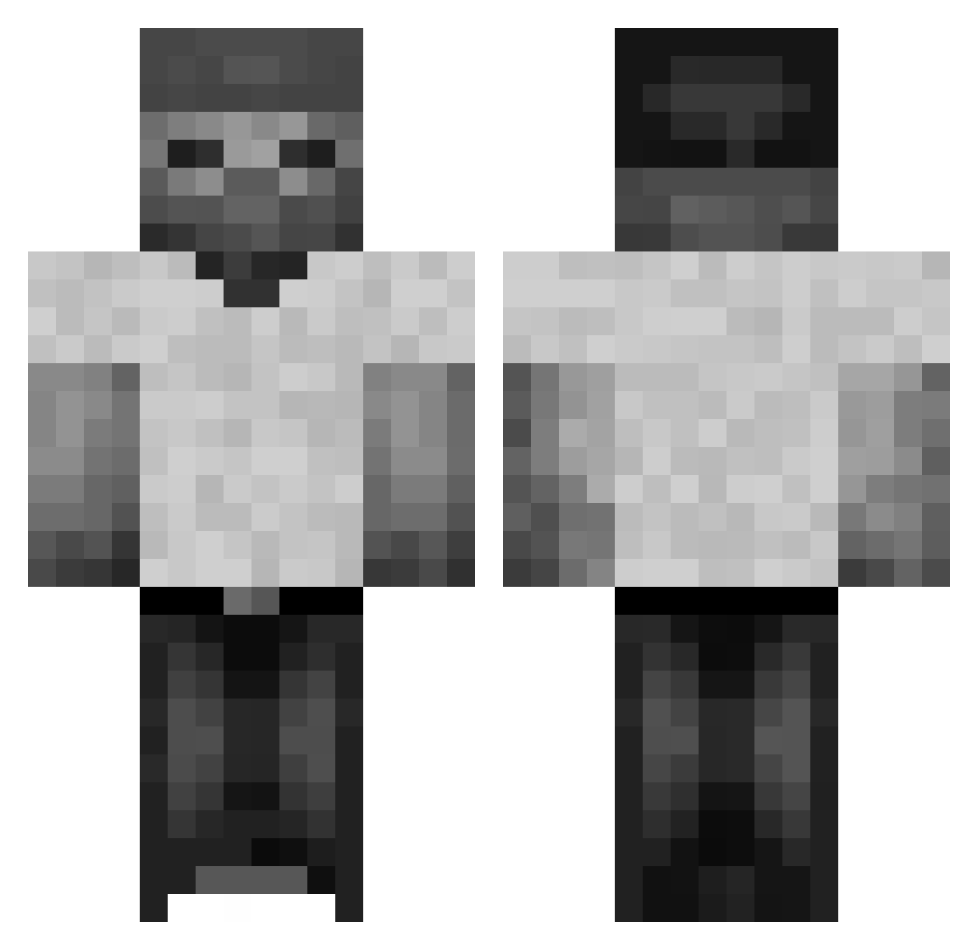 friedchicken000 Minecraft skin, front and back view