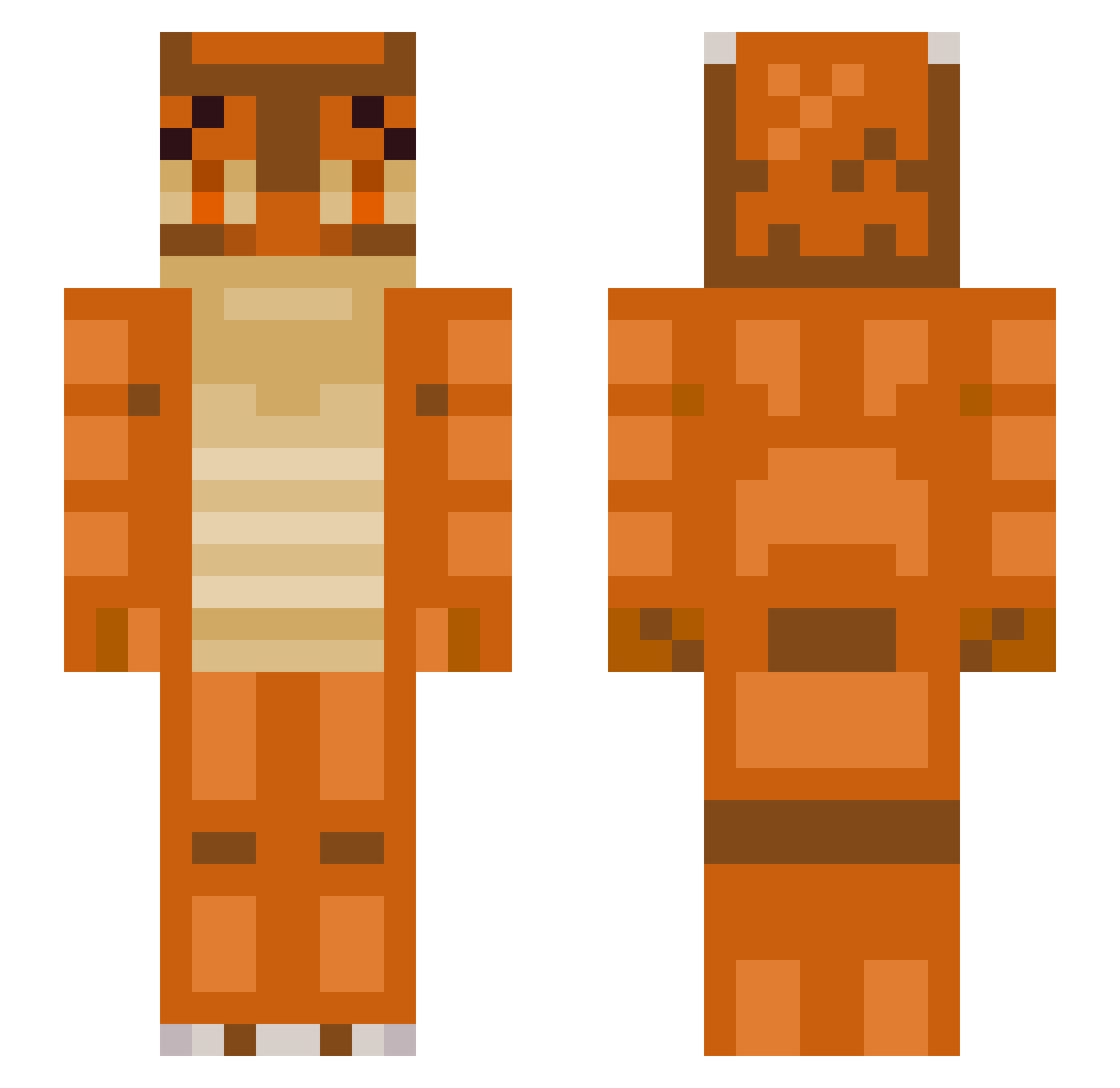 Guardian767 Minecraft skin, front and back view