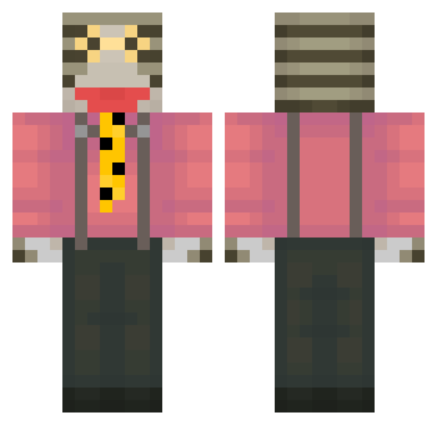 MARTIN_M8NI Minecraft skin, front and back view