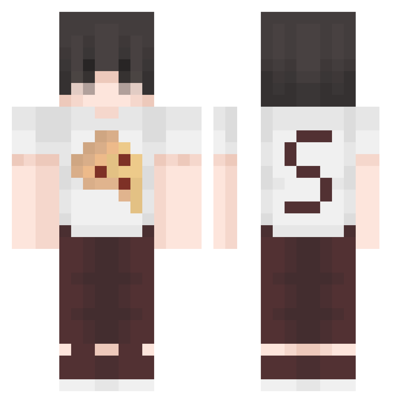 Acidic_blade Minecraft skin, front and back view