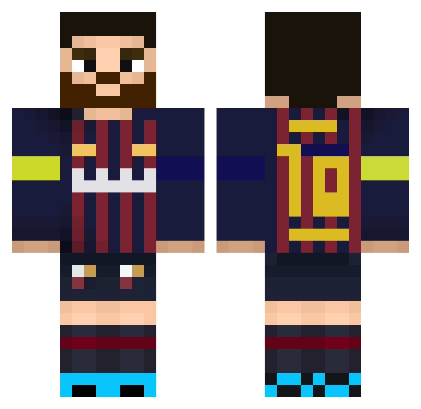 duongthieungu Minecraft skin, front and back view