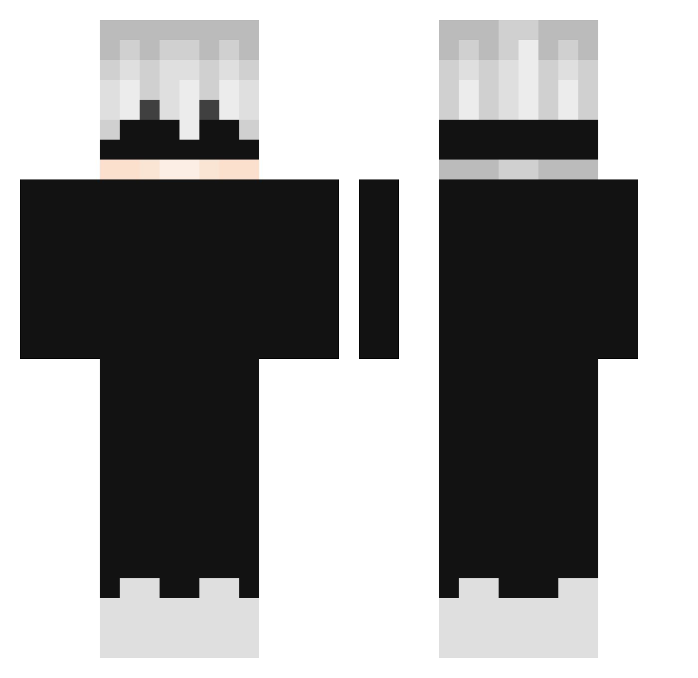 LogiLoz5 Minecraft skin, front and back view