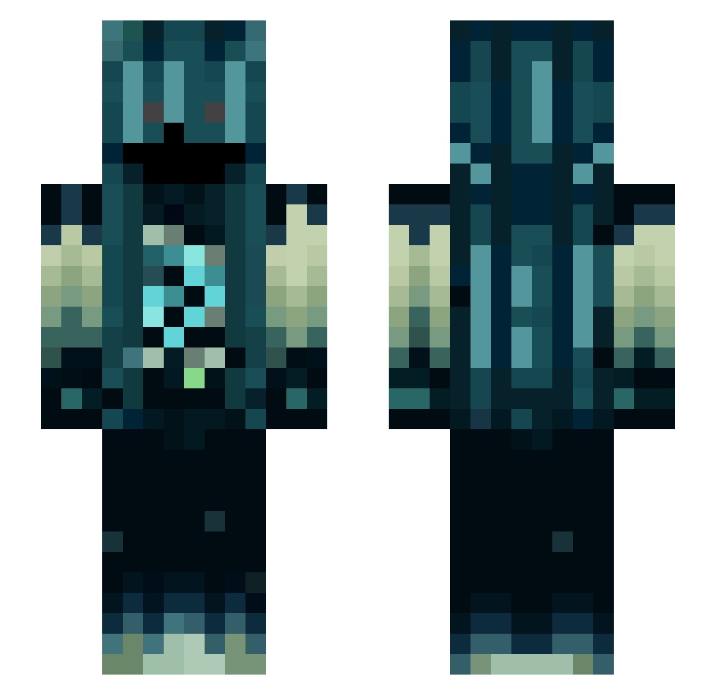 iBryanBW Minecraft skin, front and back view