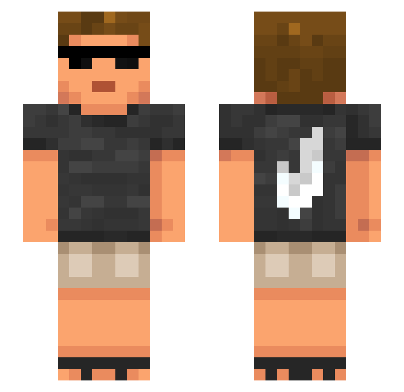 Alvarez__g Minecraft skin, front and back view