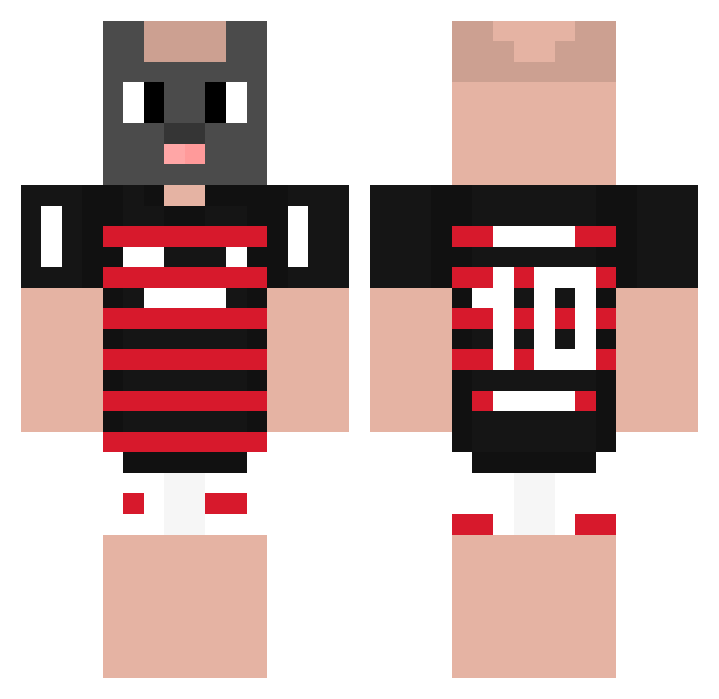Rato_WuW Minecraft skin, front and back view