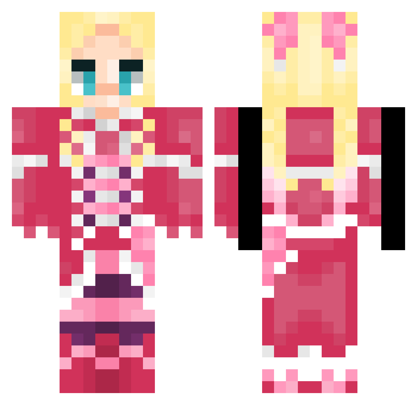 xSami__ Minecraft skin, front and back view