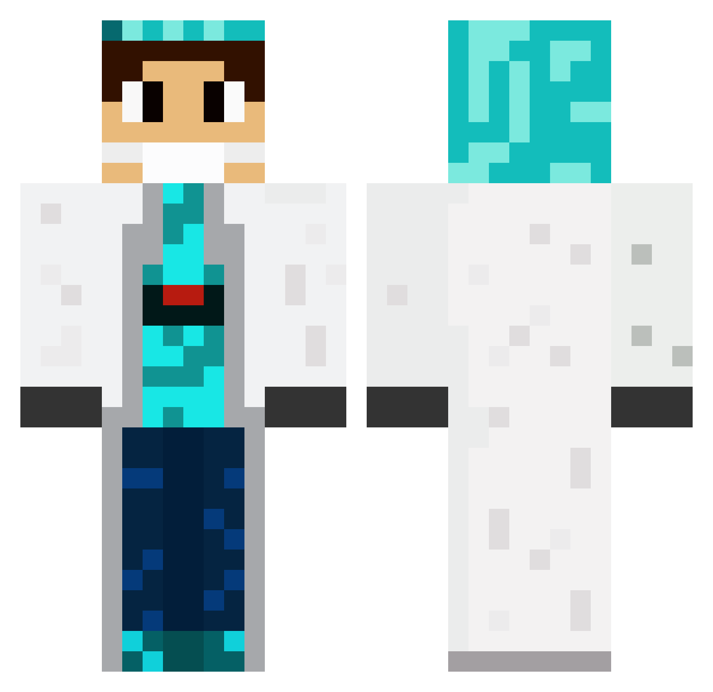 elchupazorra6969 Minecraft skin, front and back view