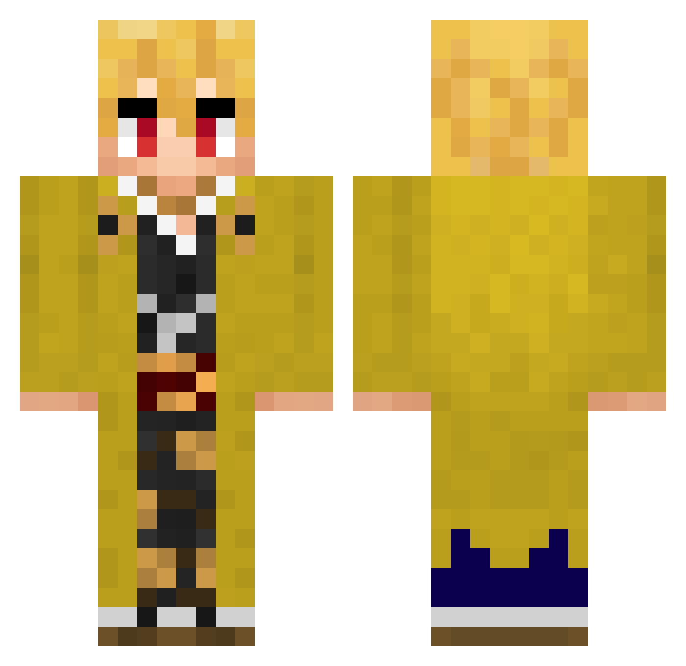 Mr_Moriarty_ Minecraft skin, front and back view