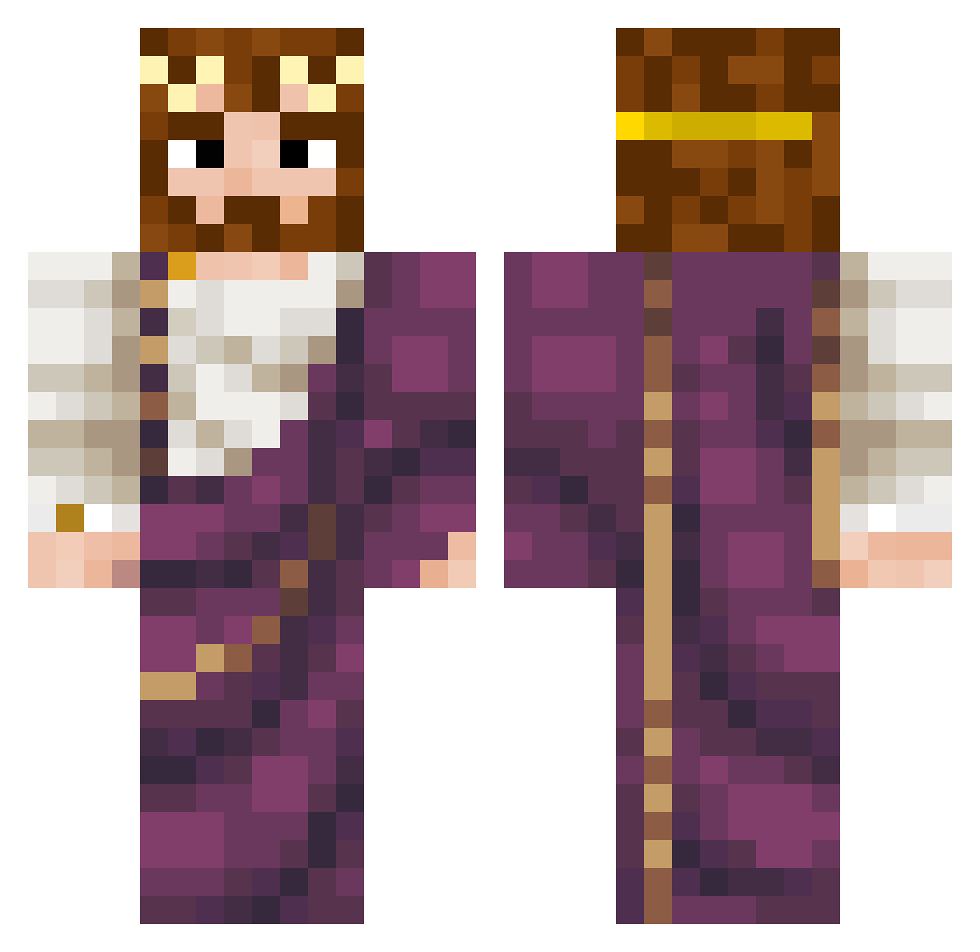 Livestyle_Ex Minecraft skin, front and back view