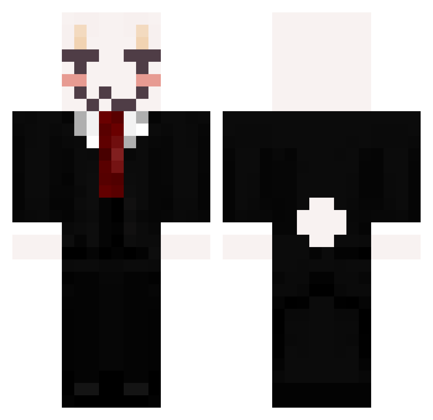 JoakyCraftSword Minecraft skin, front and back view