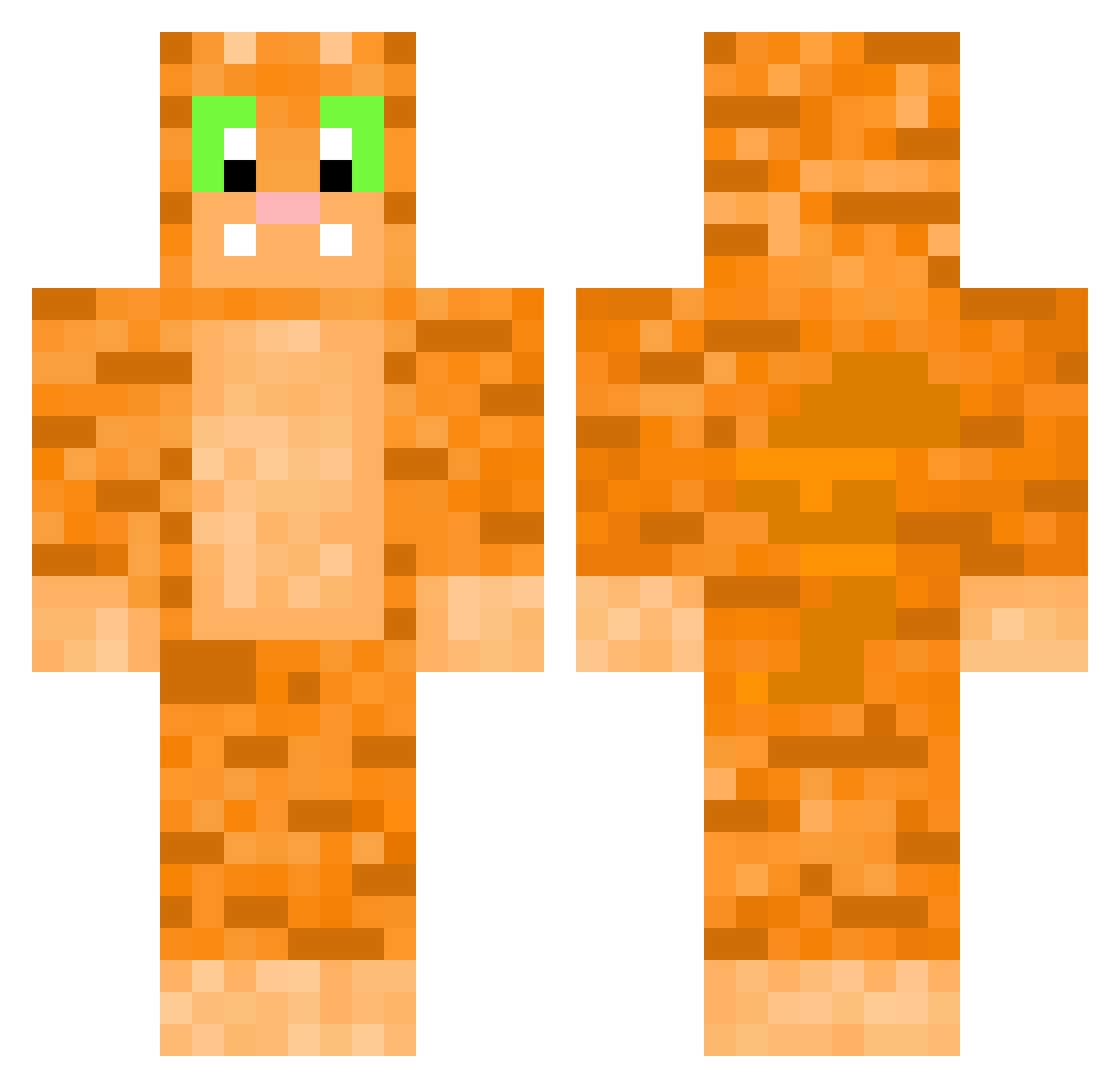 Khasos_ Minecraft skin, front and back view