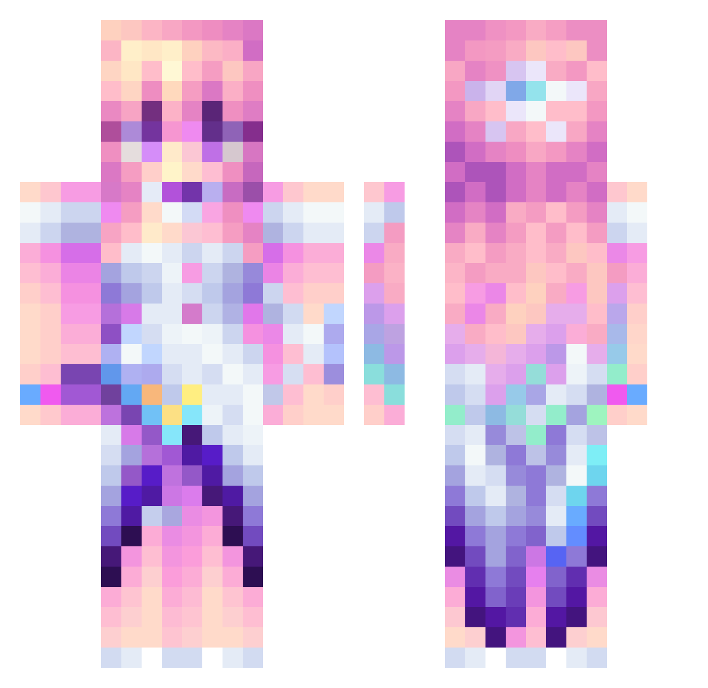 buwan21 Minecraft skin, front and back view