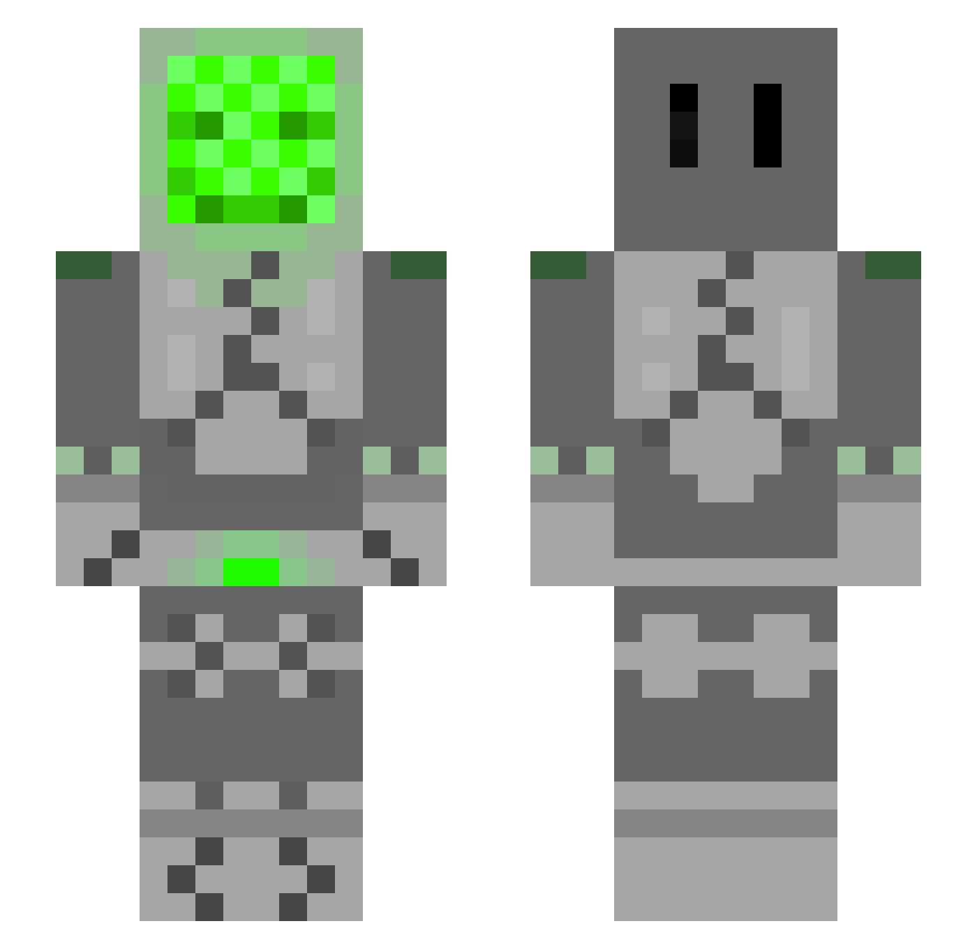 Mc_FlipFlops Minecraft skin, front and back view