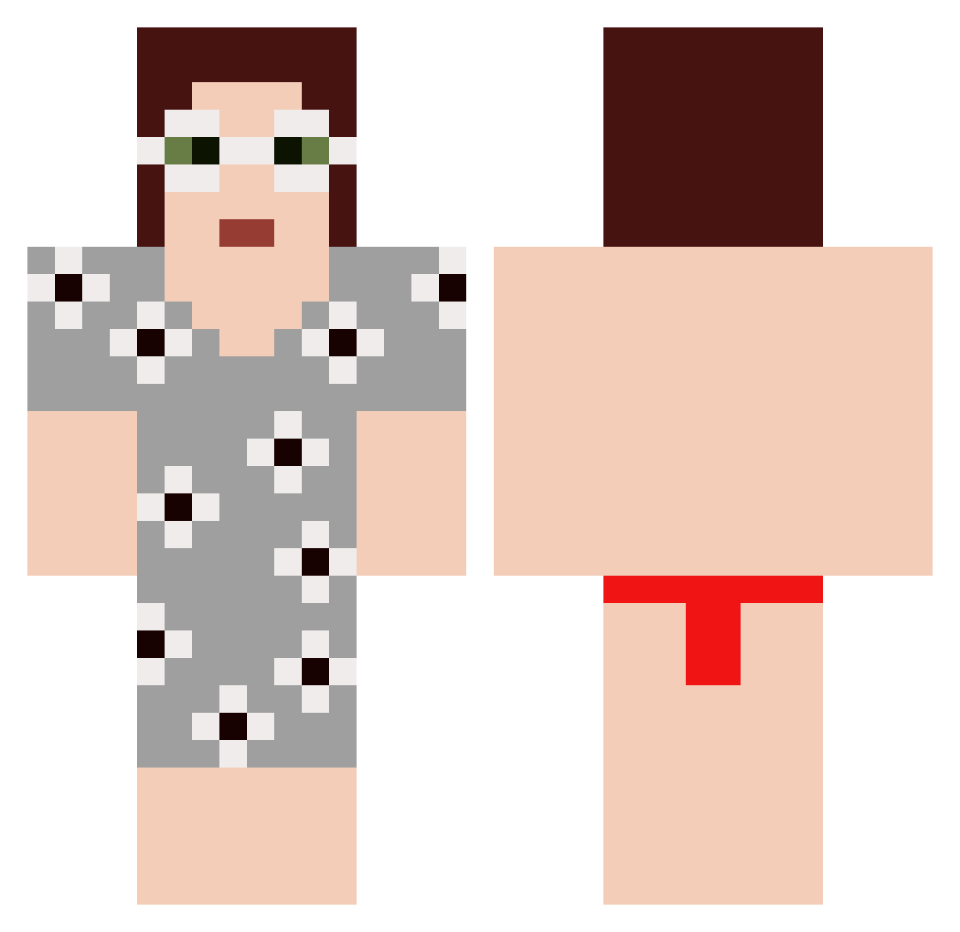 justell1e Minecraft skin, front and back view