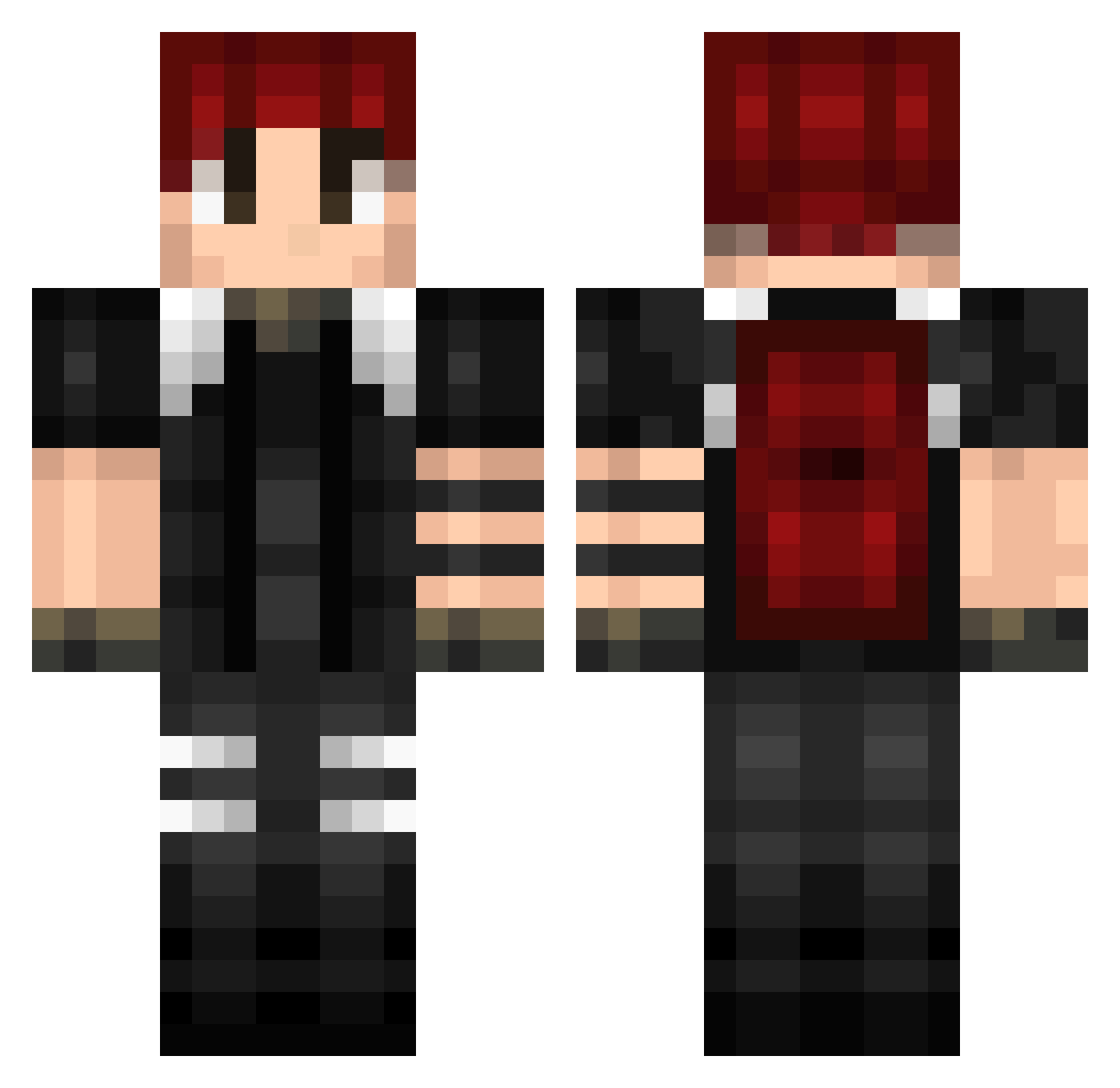 _WhyPuzzles Minecraft skin, front and back view