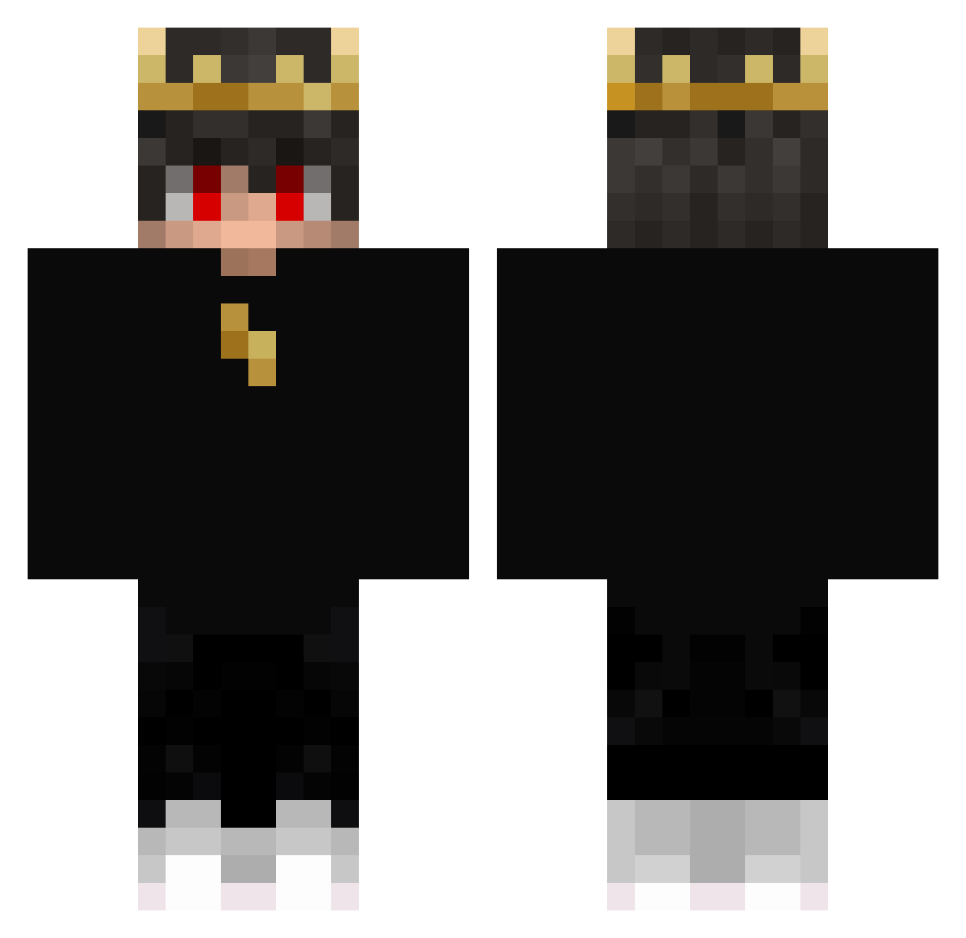 TJ_Josiek Minecraft skin, front and back view