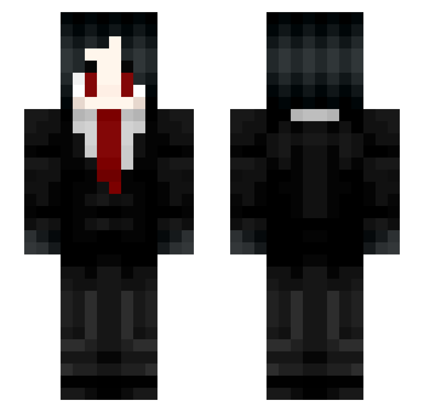 Fallen6363 Minecraft skin, front and back view