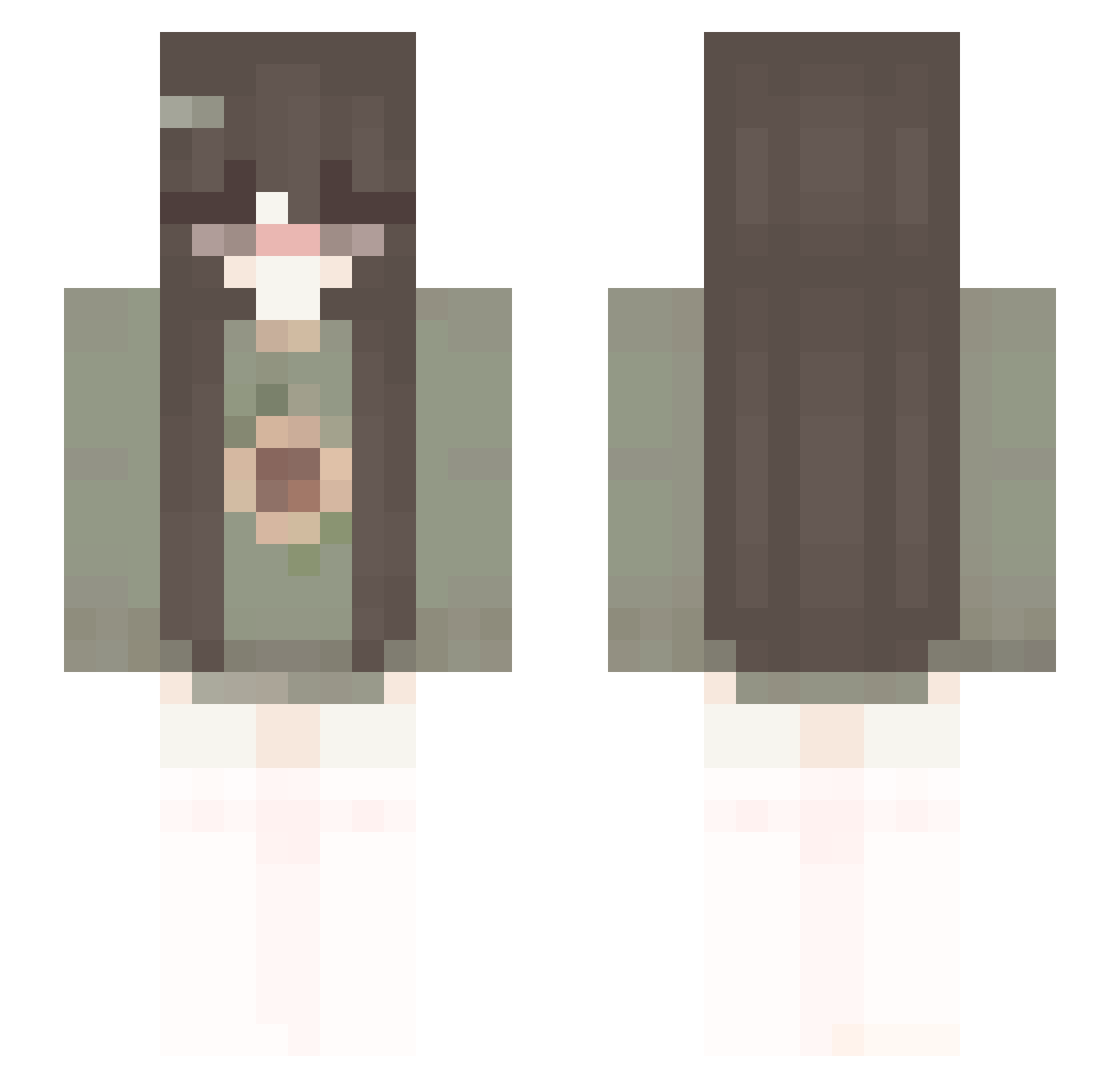 notLya_ Minecraft skin, front and back view