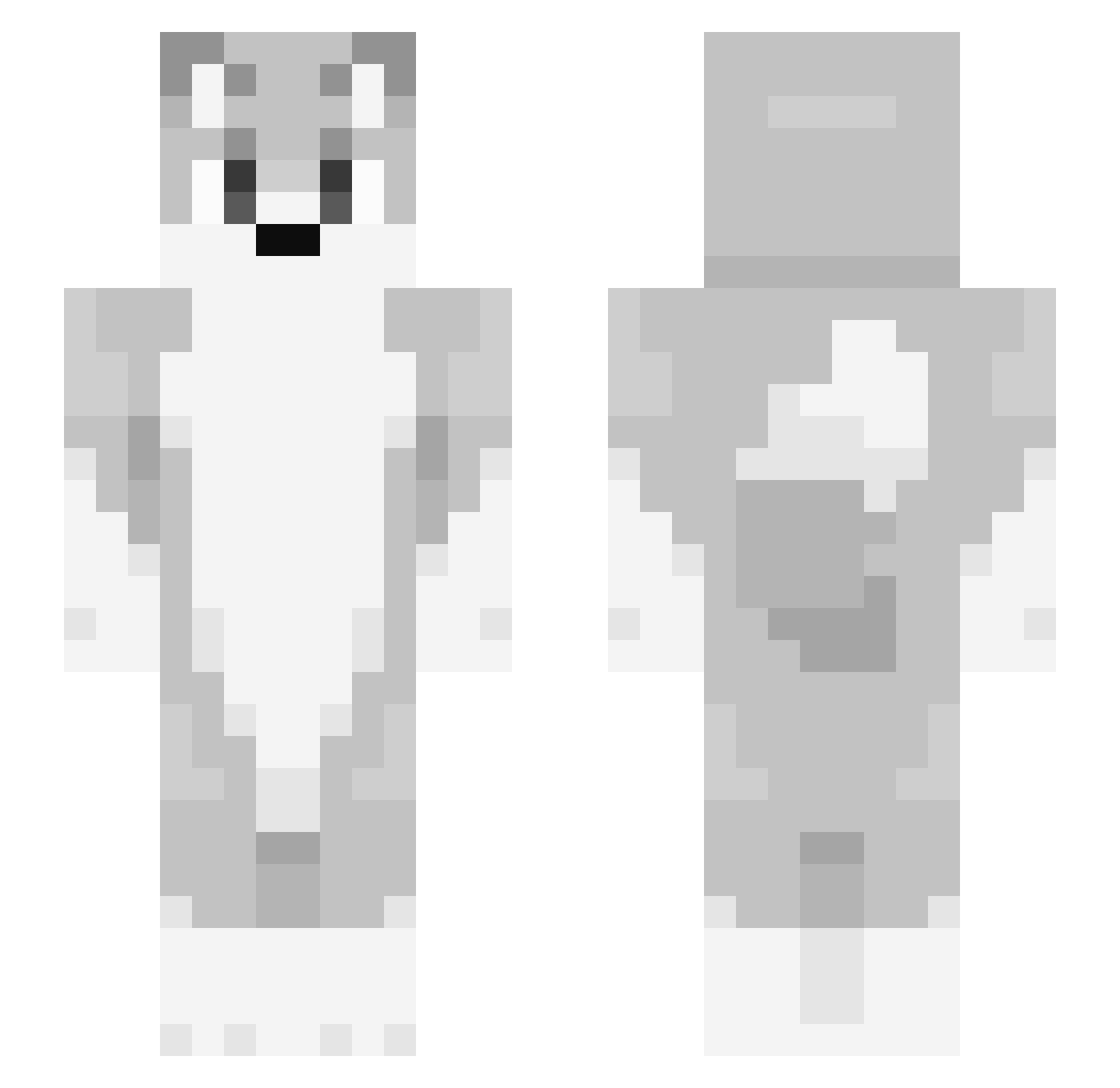 leoballls Minecraft skin, front and back view