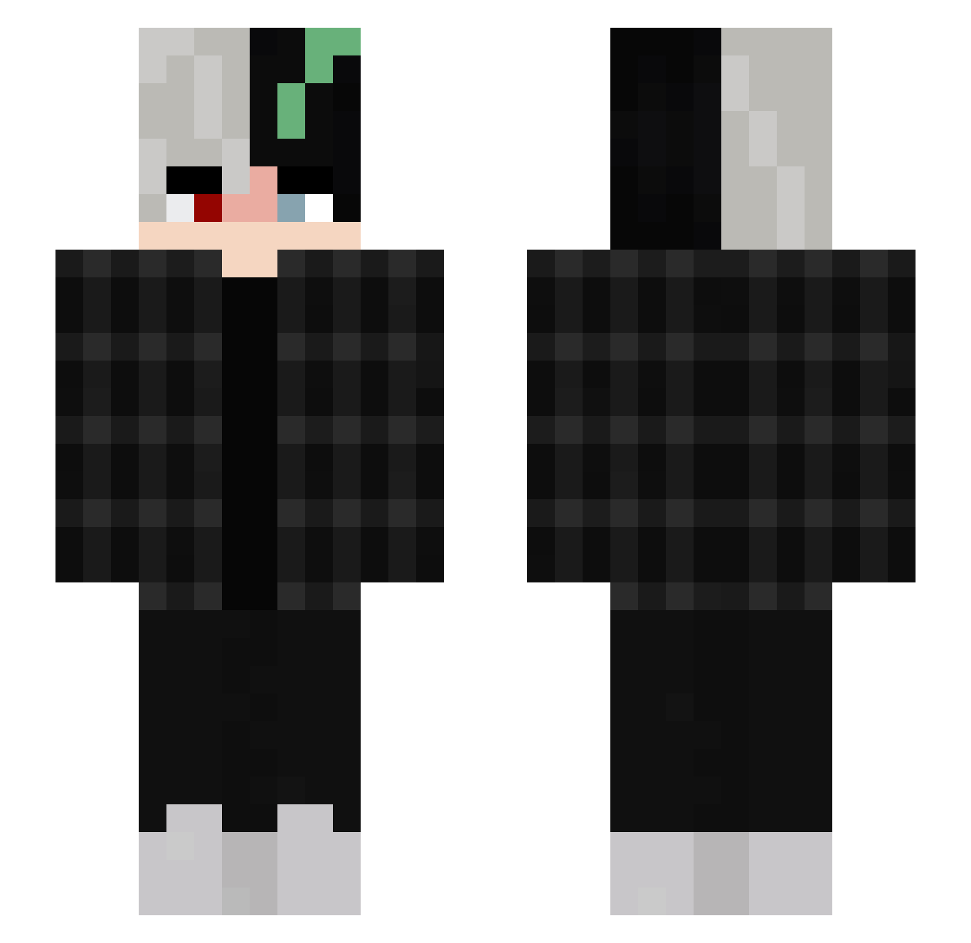 Gordx_Tony Minecraft skin, front and back view