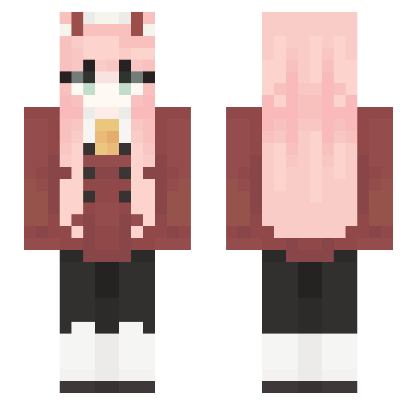 nujnuyb Minecraft skin, front and back view
