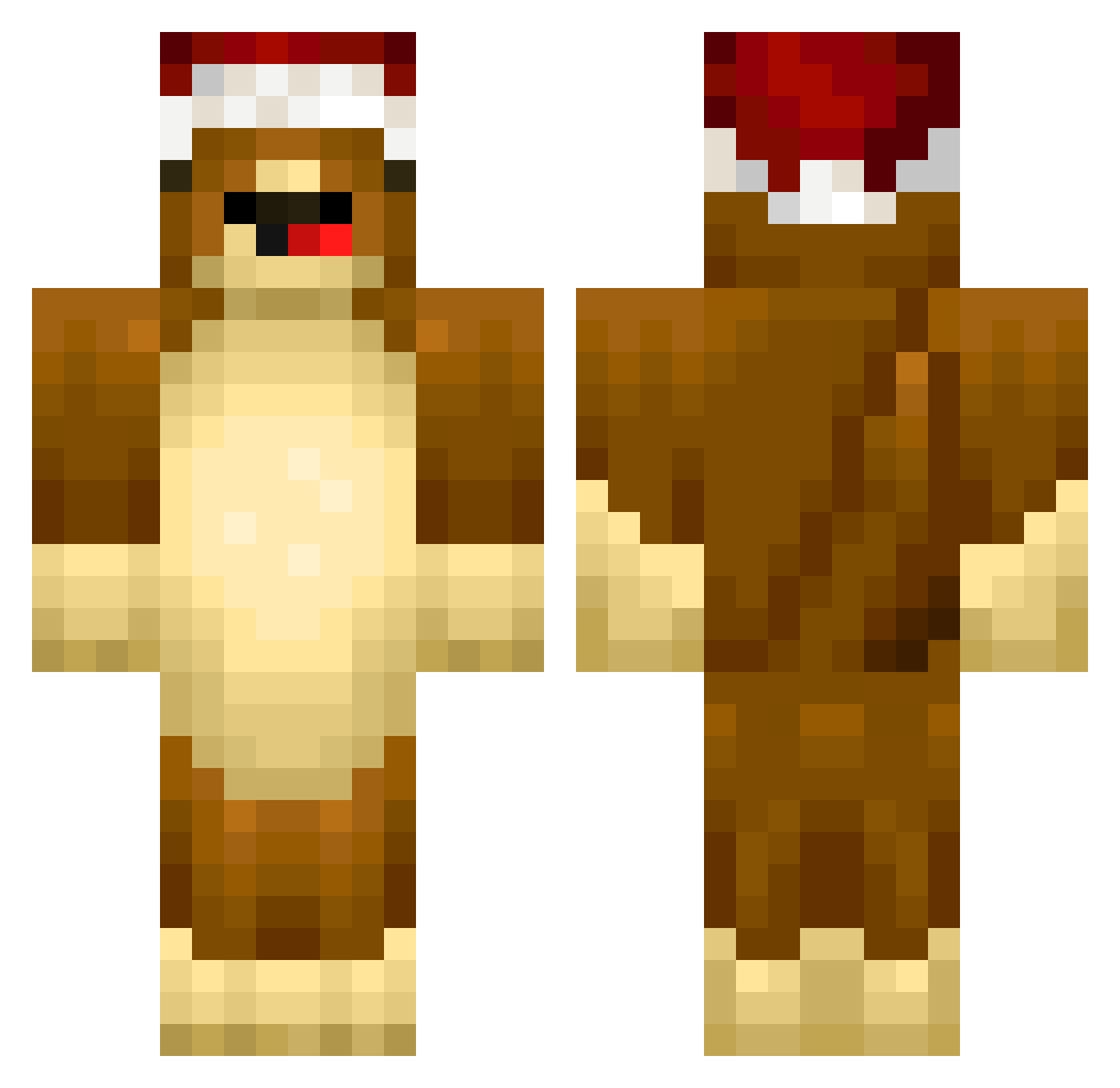 _Adinio Minecraft skin, front and back view