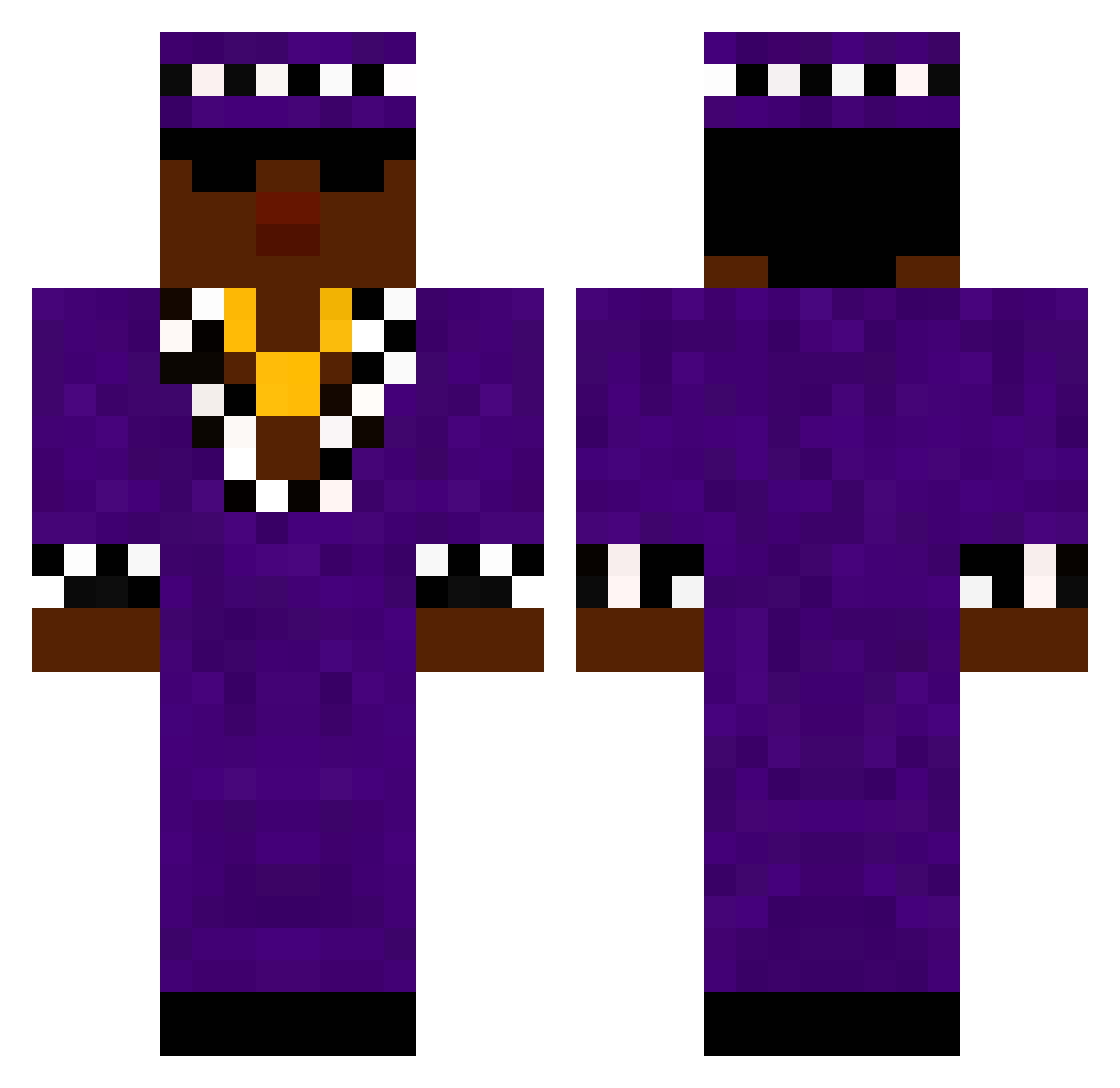 Radzik_0g Minecraft skin, front and back view