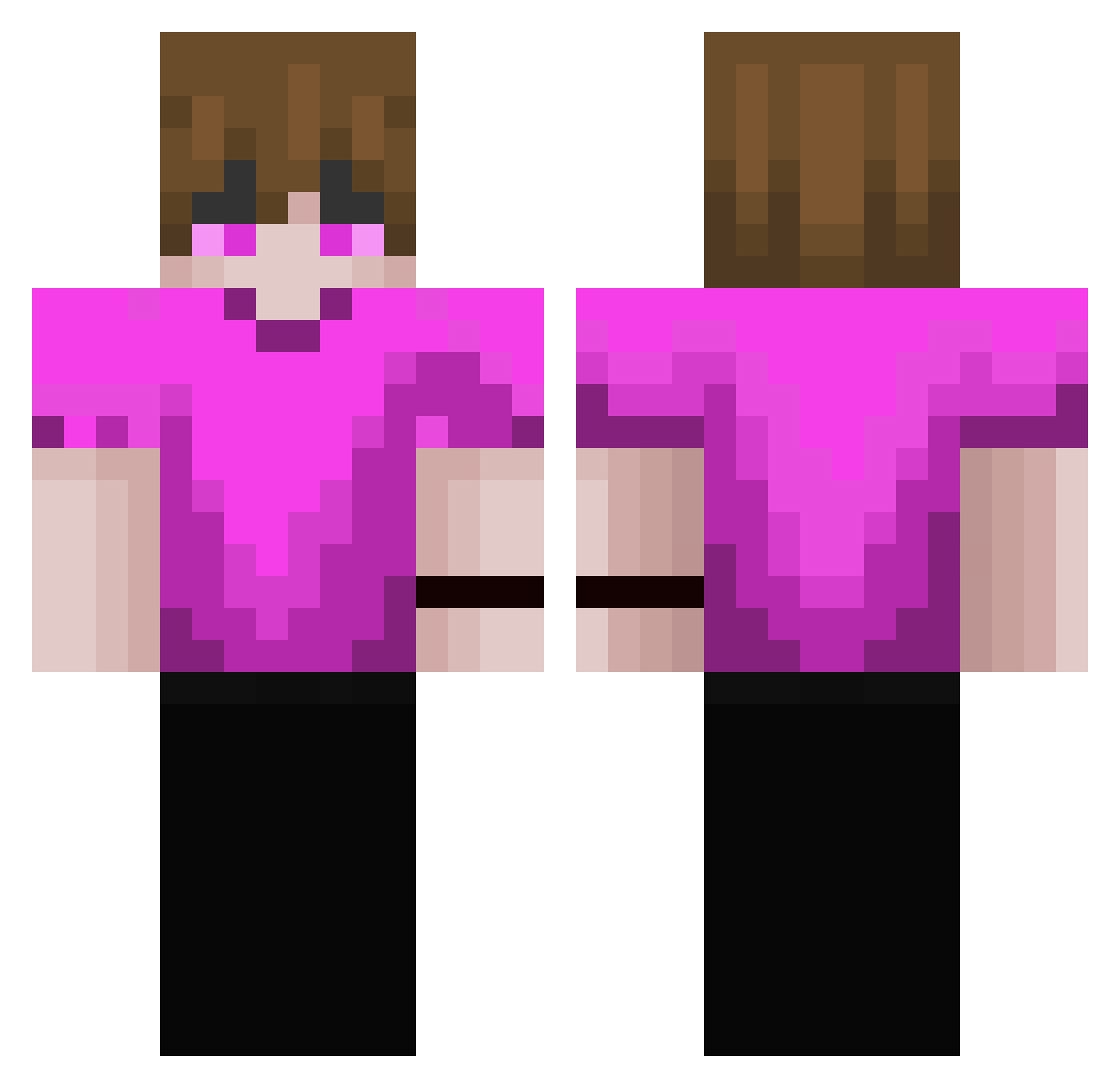Weltklasse_btw Minecraft skin, front and back view