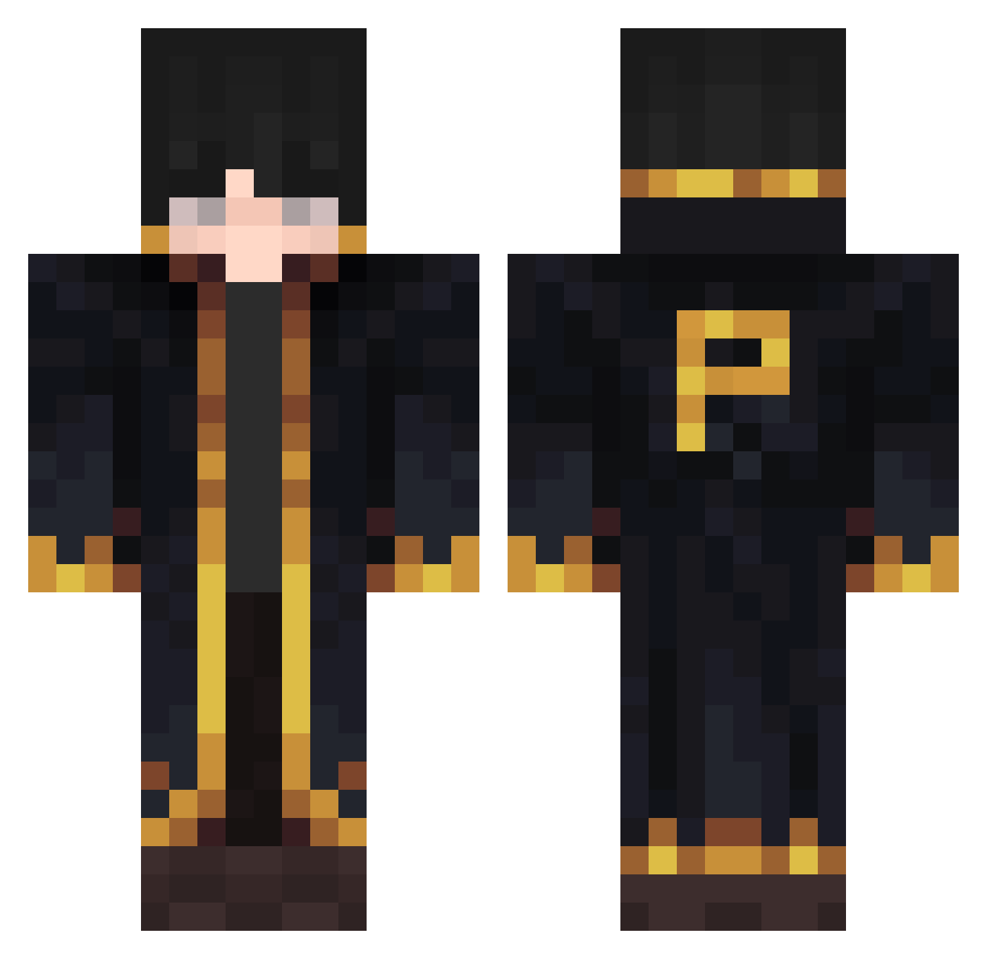 p_ncn_ Minecraft skin, front and back view