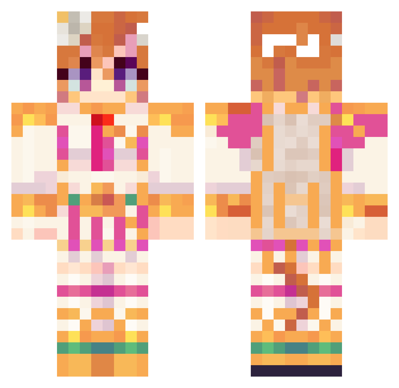 gael5565 Minecraft skin, front and back view