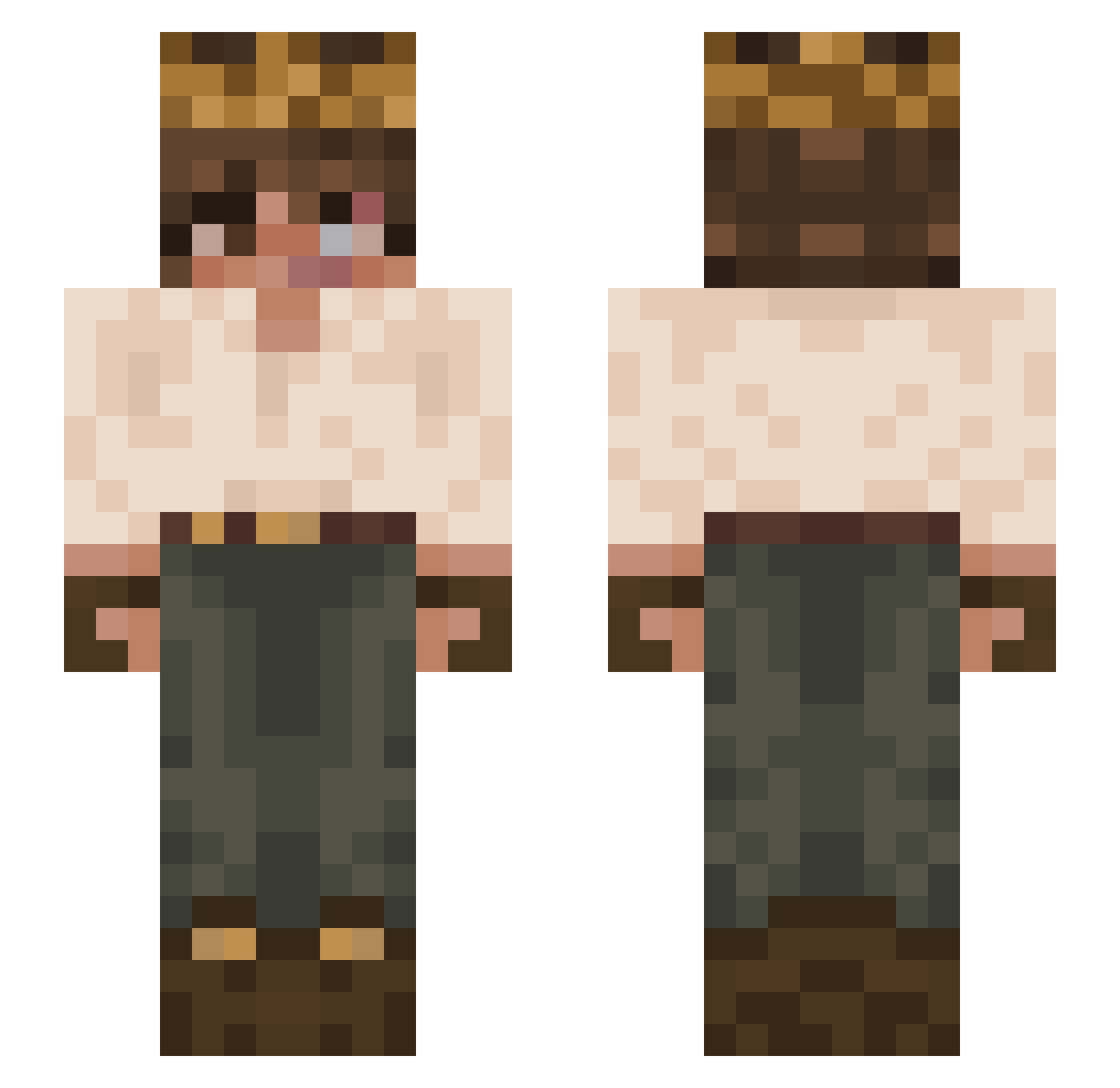 vik_carnius Minecraft skin, front and back view