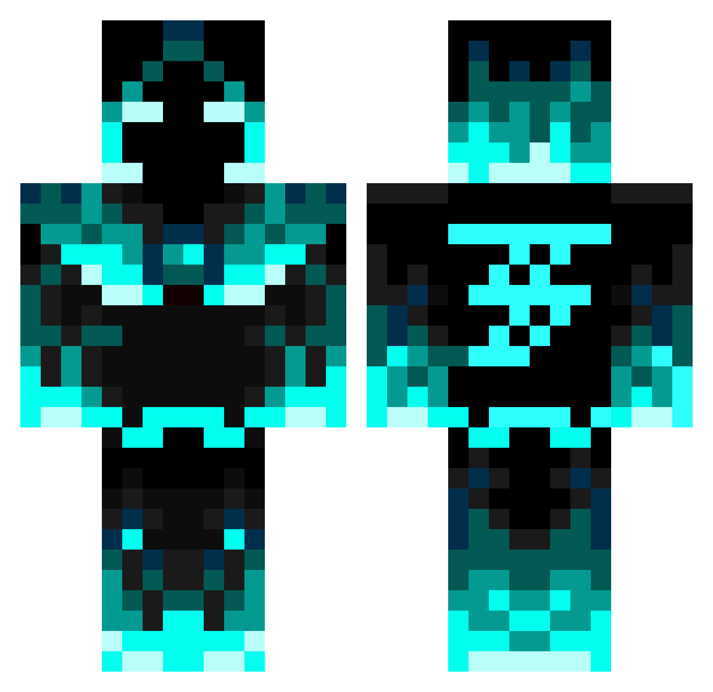 NDog0801 Minecraft skin, front and back view
