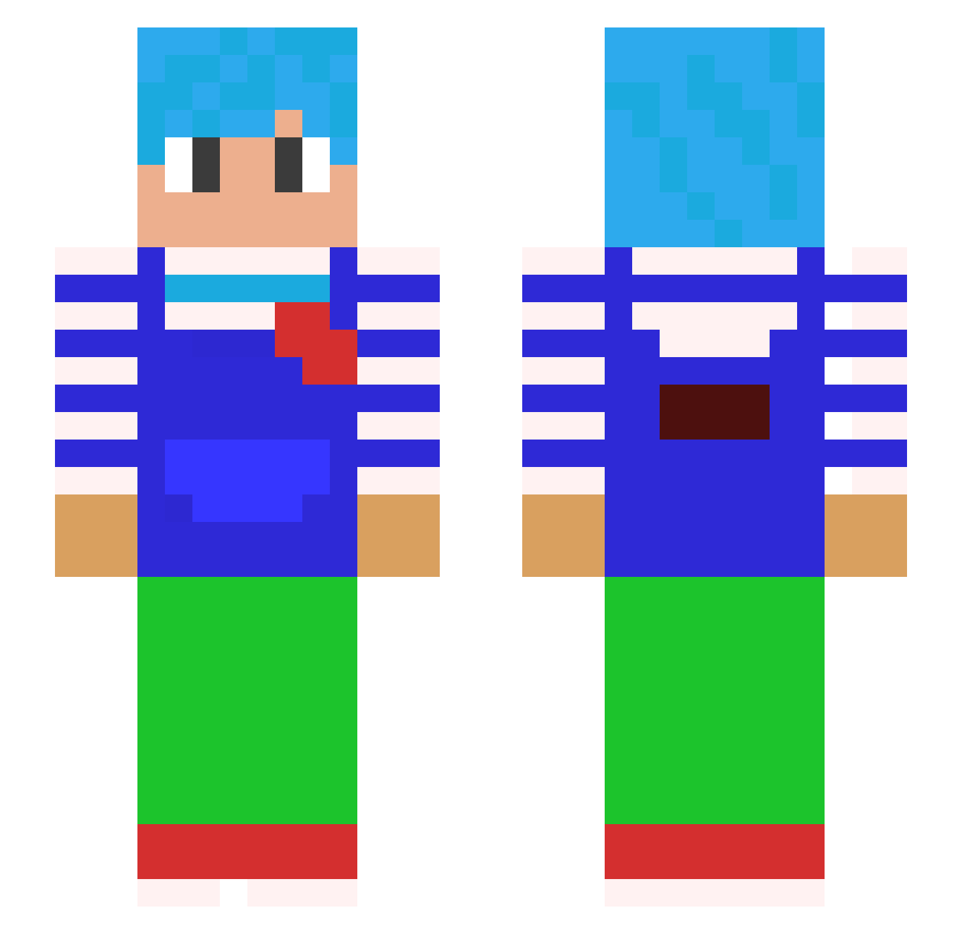 OctaITitan94770 Minecraft skin, front and back view
