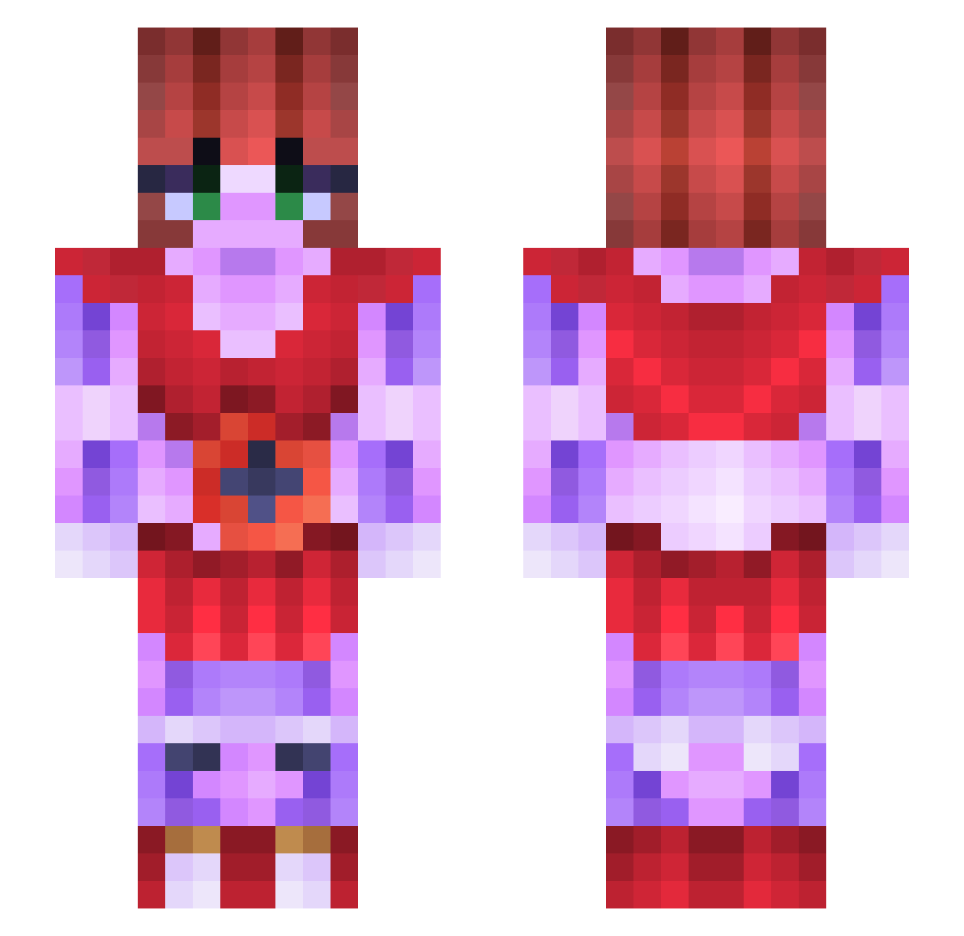 _Dark_m Minecraft skin, front and back view