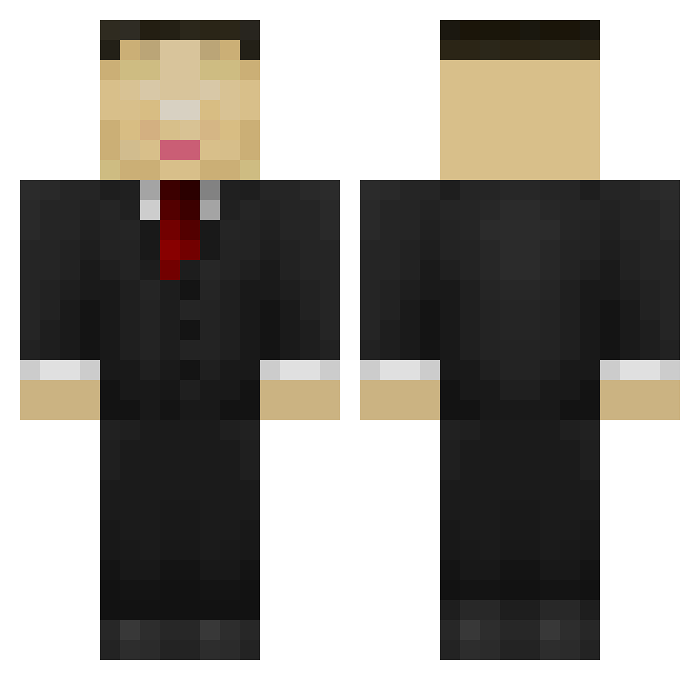 __GroxMC__ Minecraft skin, front and back view