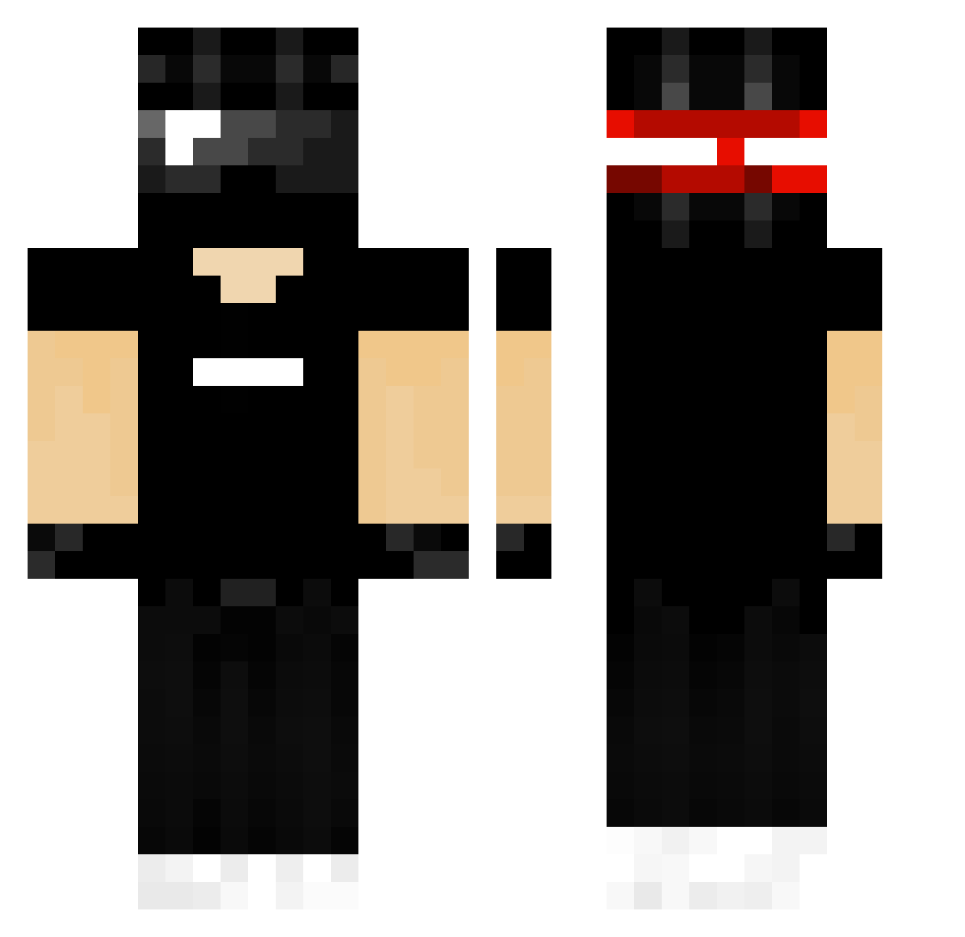 BearAttack6170 Minecraft skin, front and back view